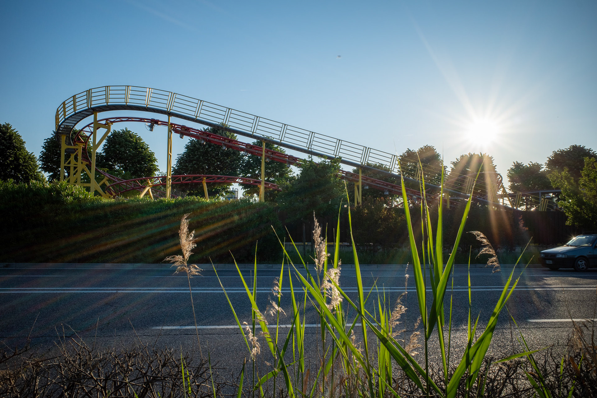 Deserted ride, racing heart