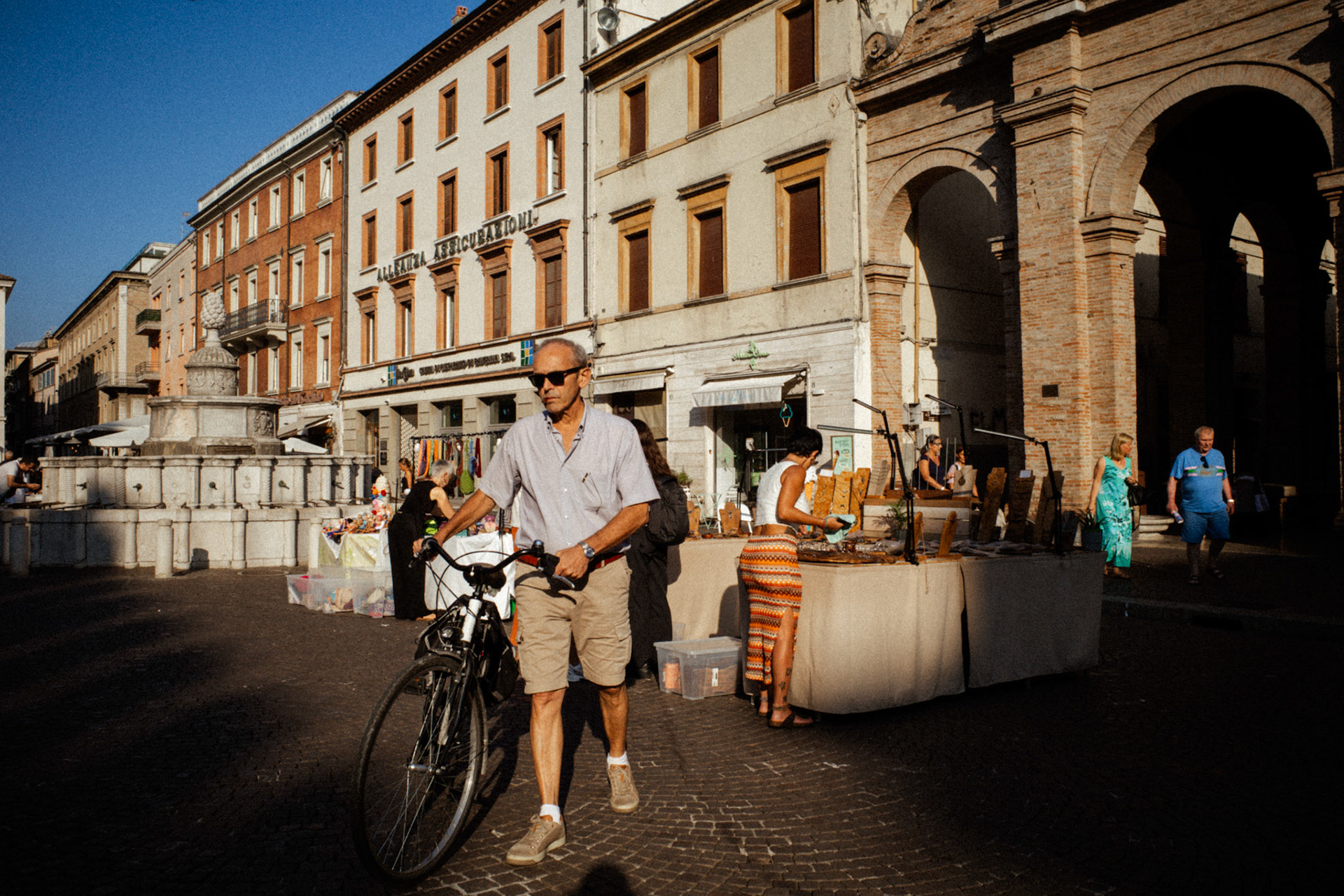 Shadows on the square