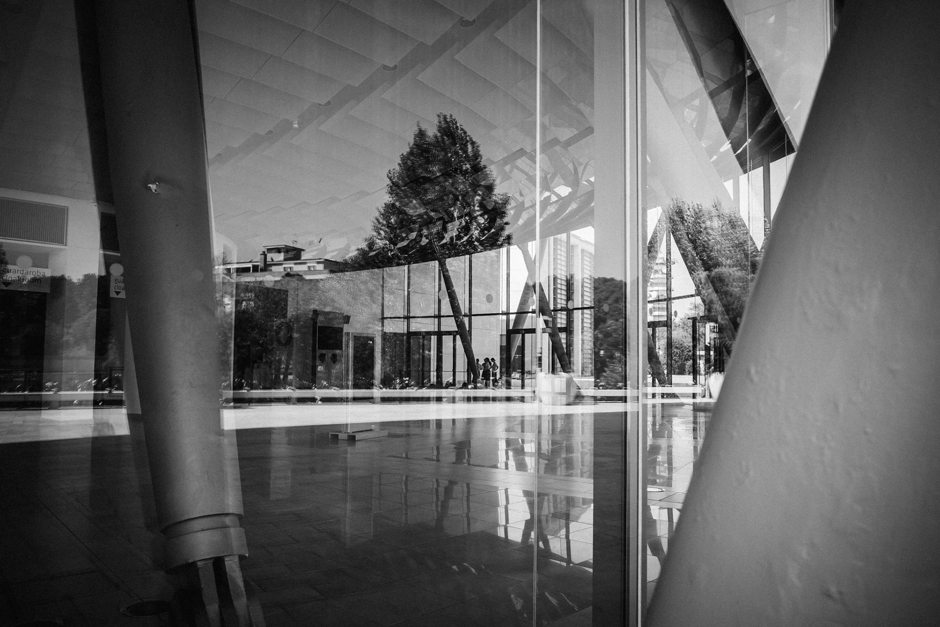 Between glass and silence