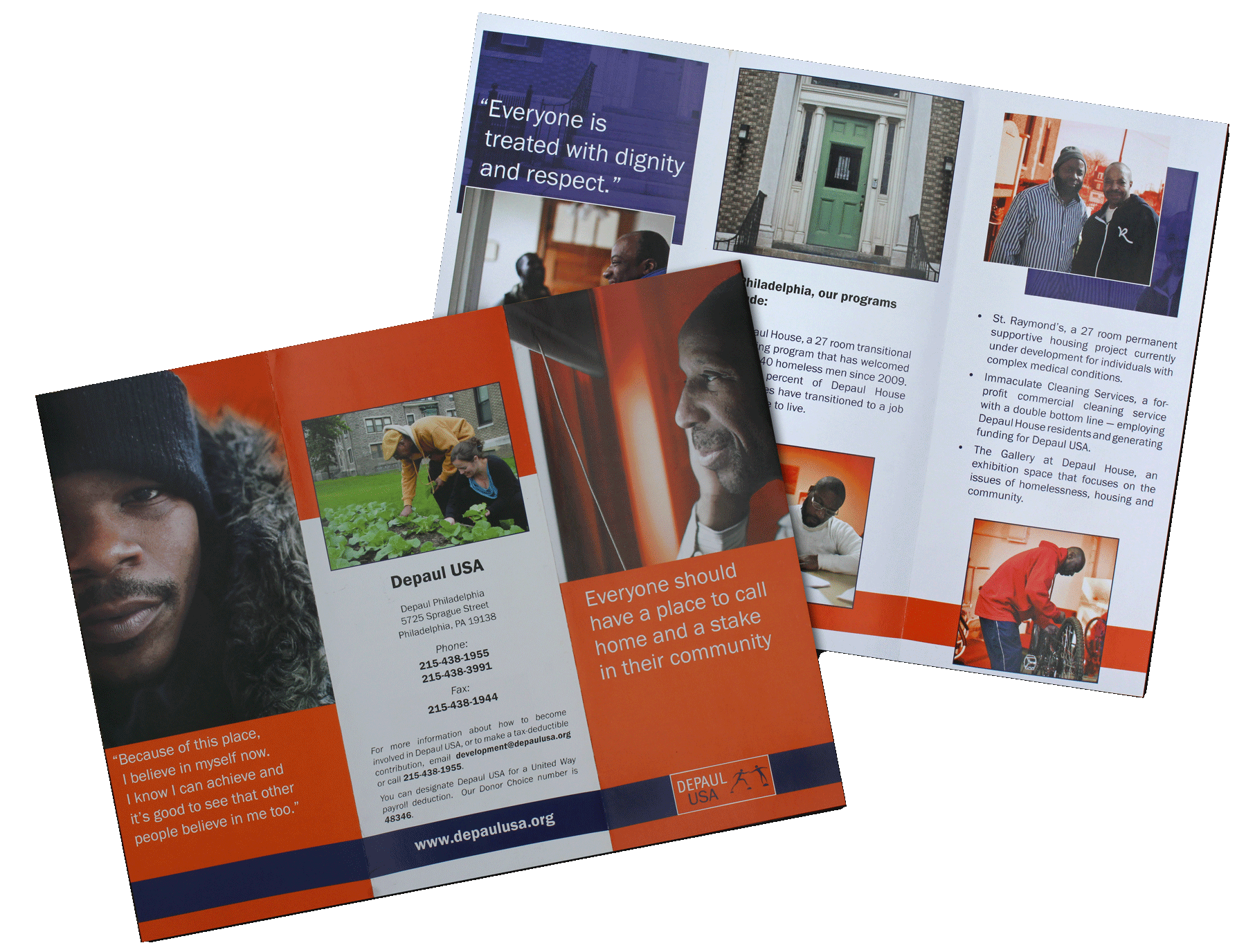 Brochure Design for DePaul USA