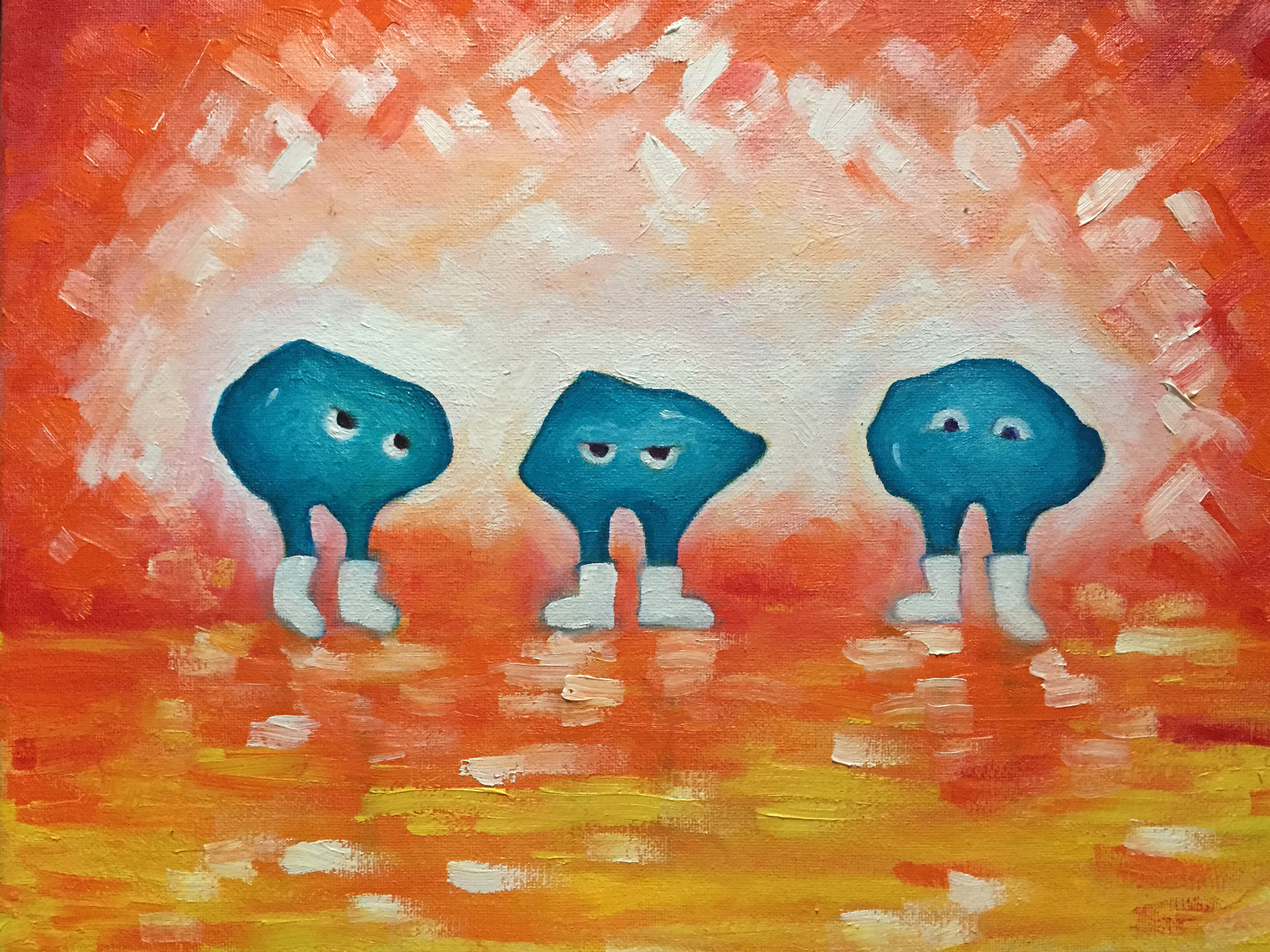 "Three" Oil on Canvas 11" x 14"