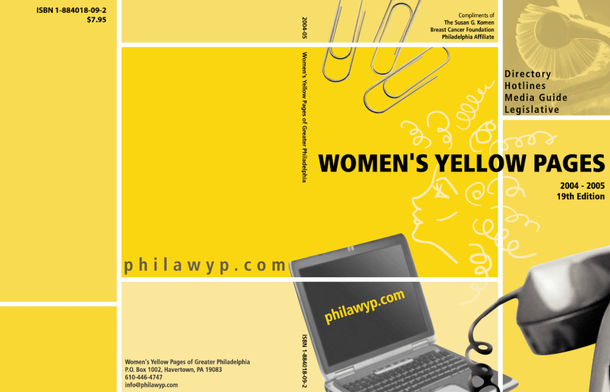 Book Cover Design for Women's Yellow Pages