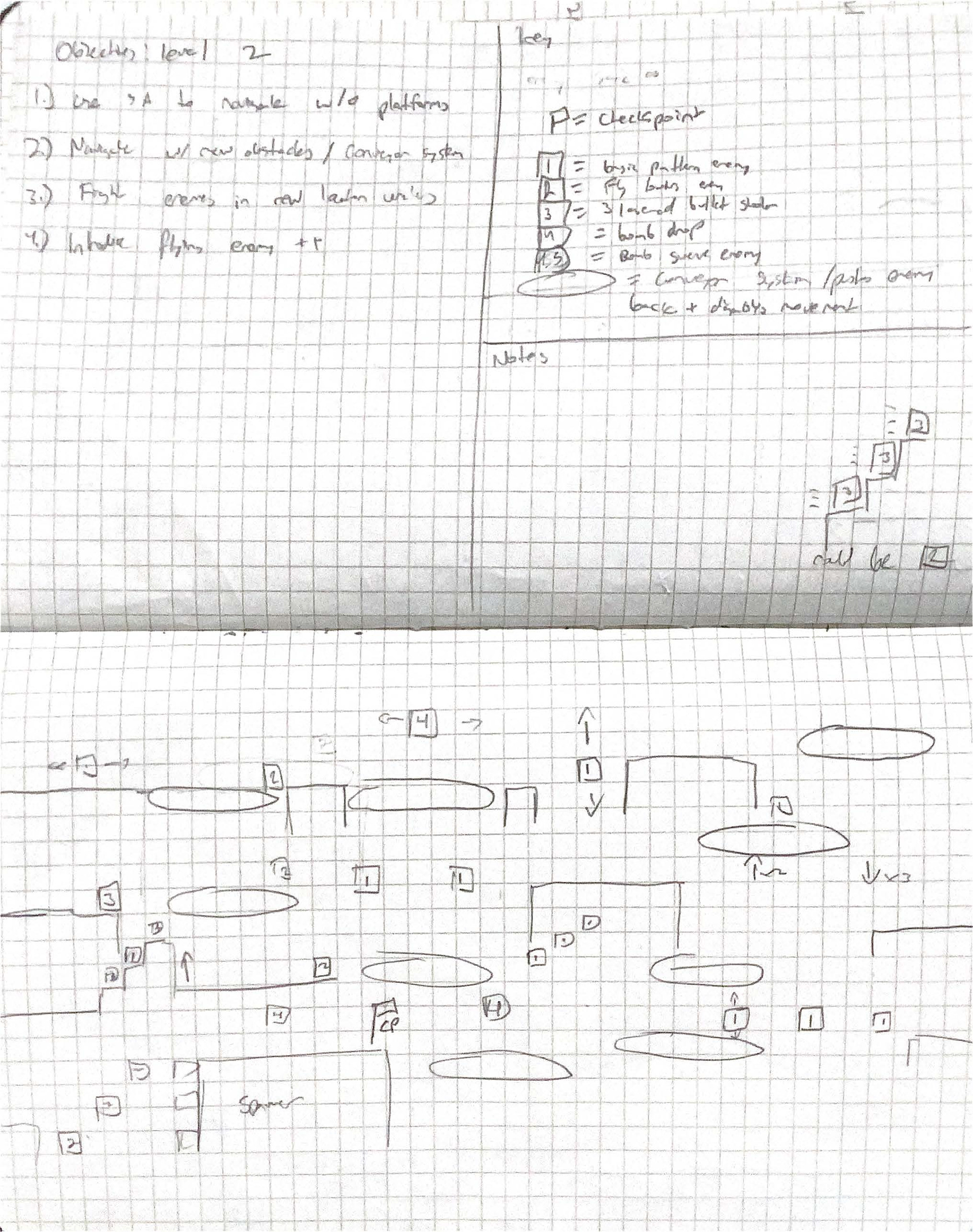 Level 2 Paper Map Part 1 (Key Above)