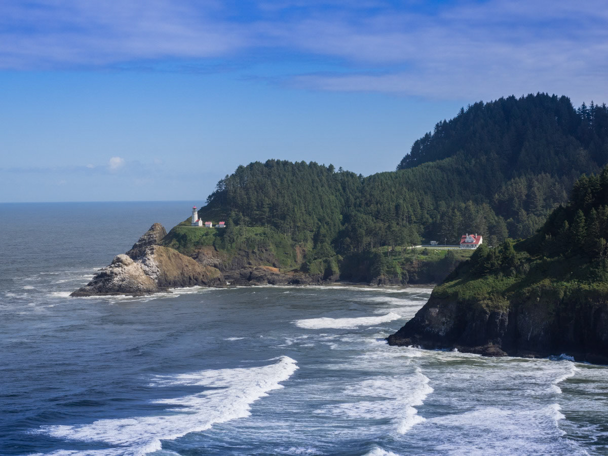 Heceta Head Lighthouse on the Oregon Coast Highway