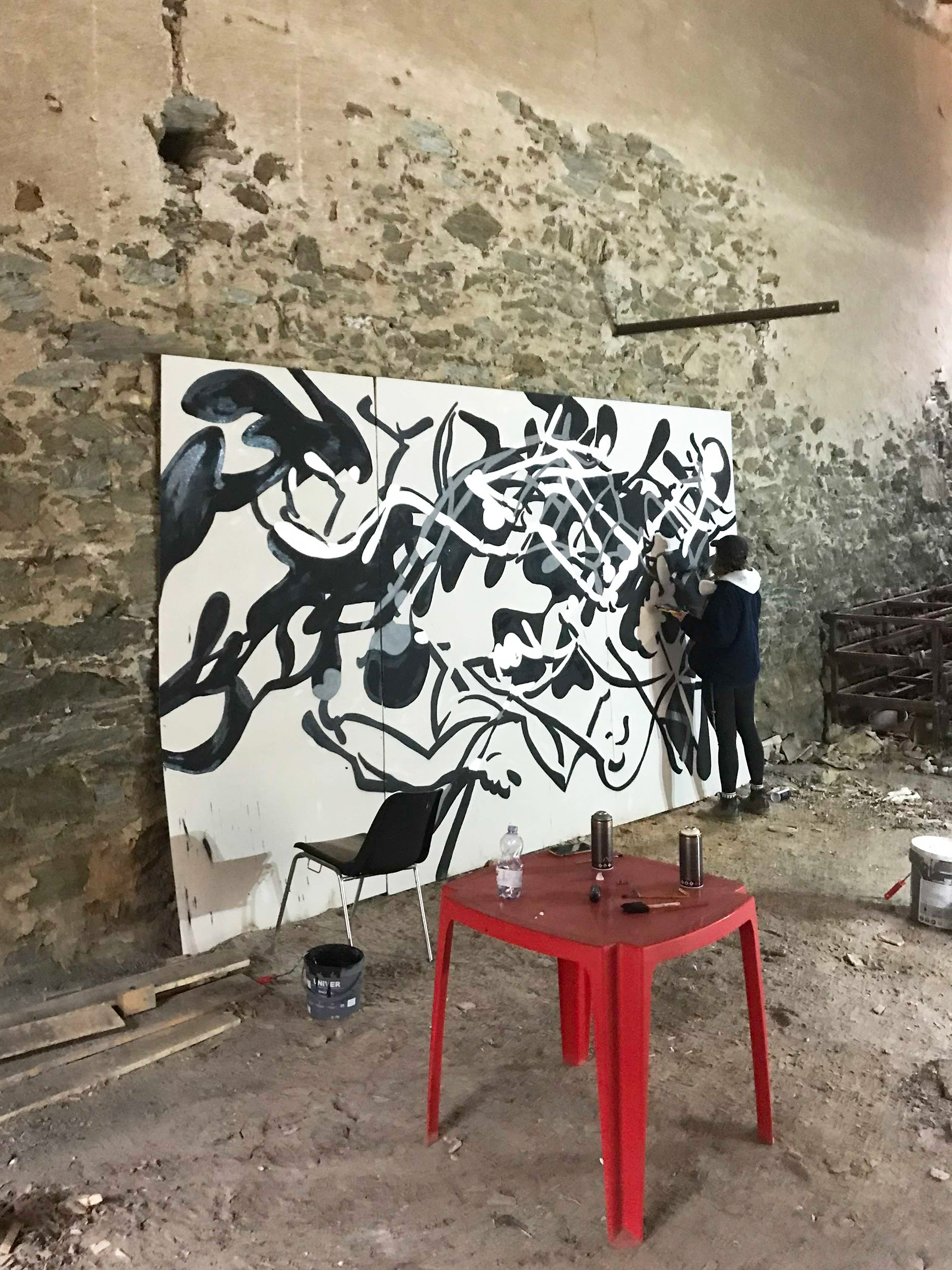 painting process