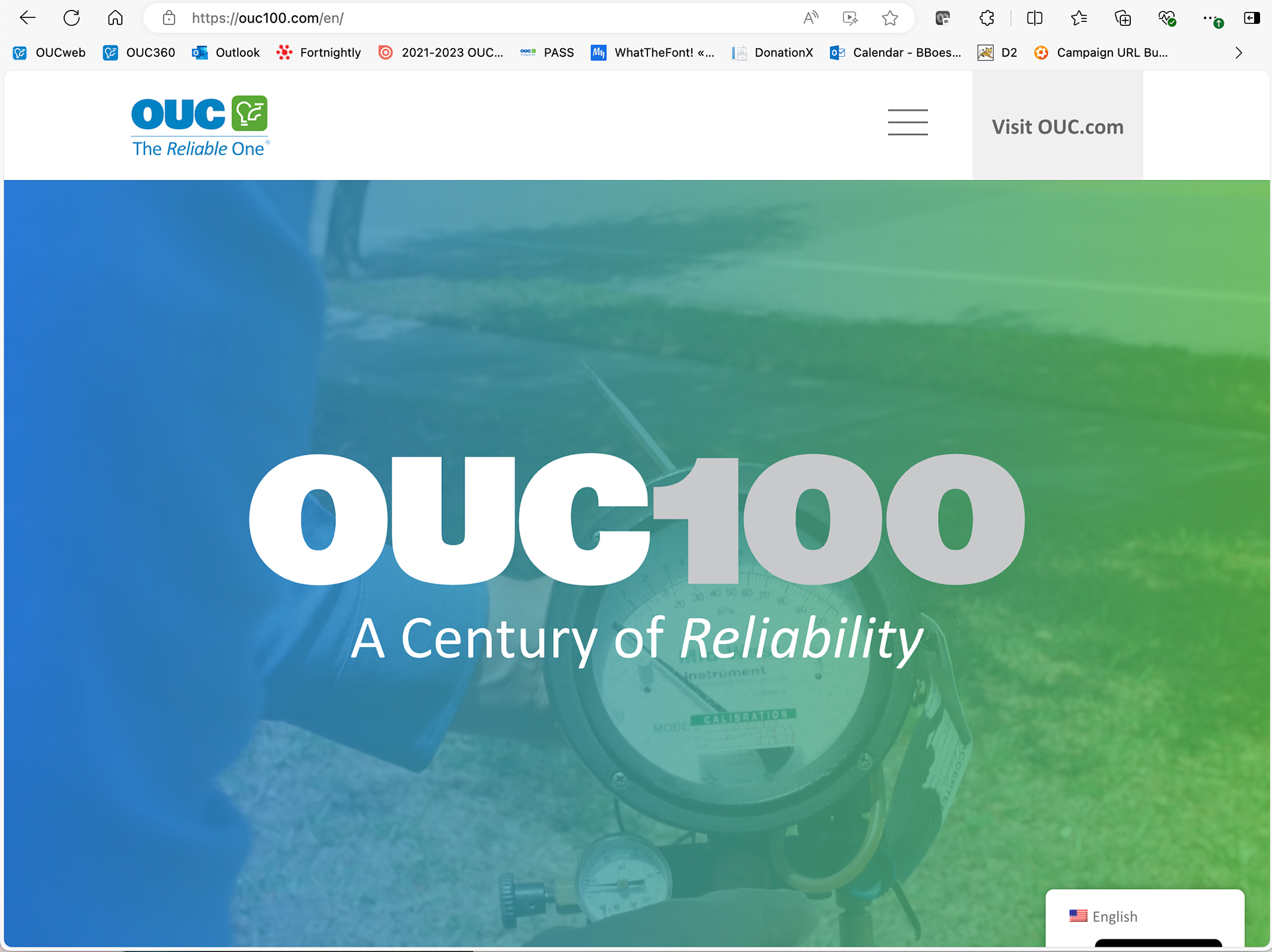 OUC100.com with virtual museum