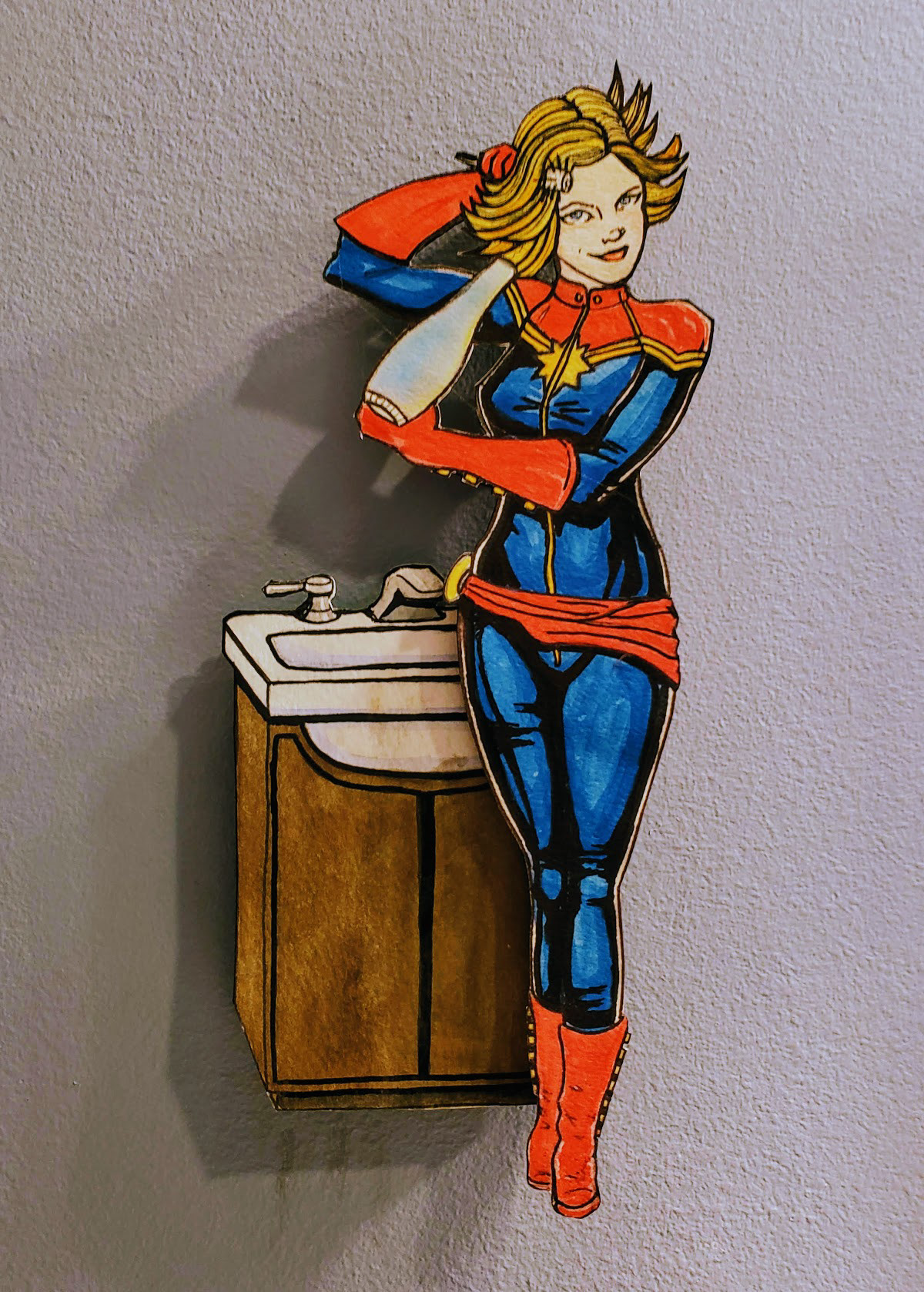 Captain Marvel - Hygiene Superheroes