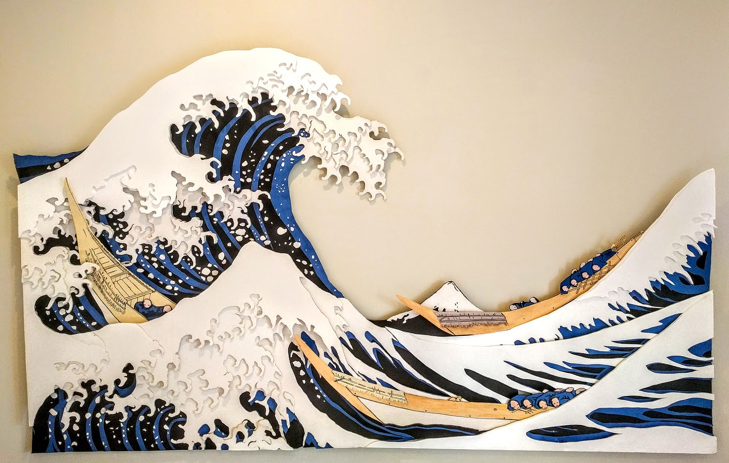 The Great Wave - Hokusai 3D