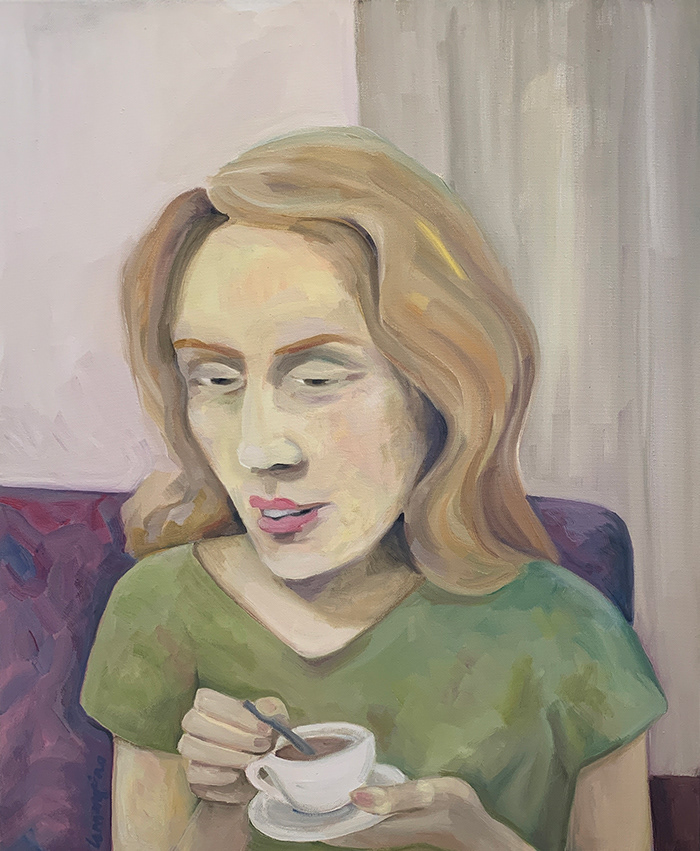 The Tea Party 24x20 oil