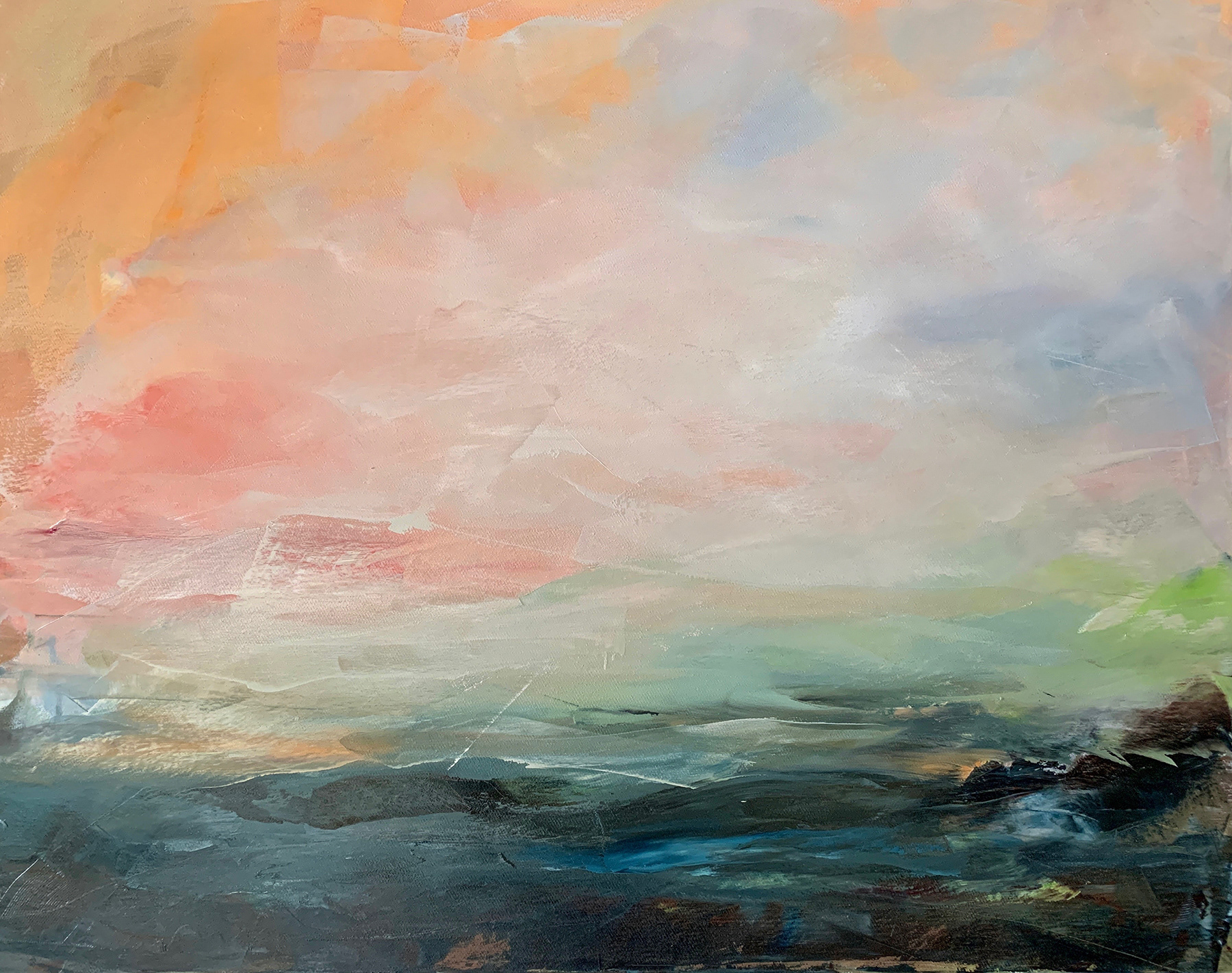 A Hard Red Rain 24x30 oil