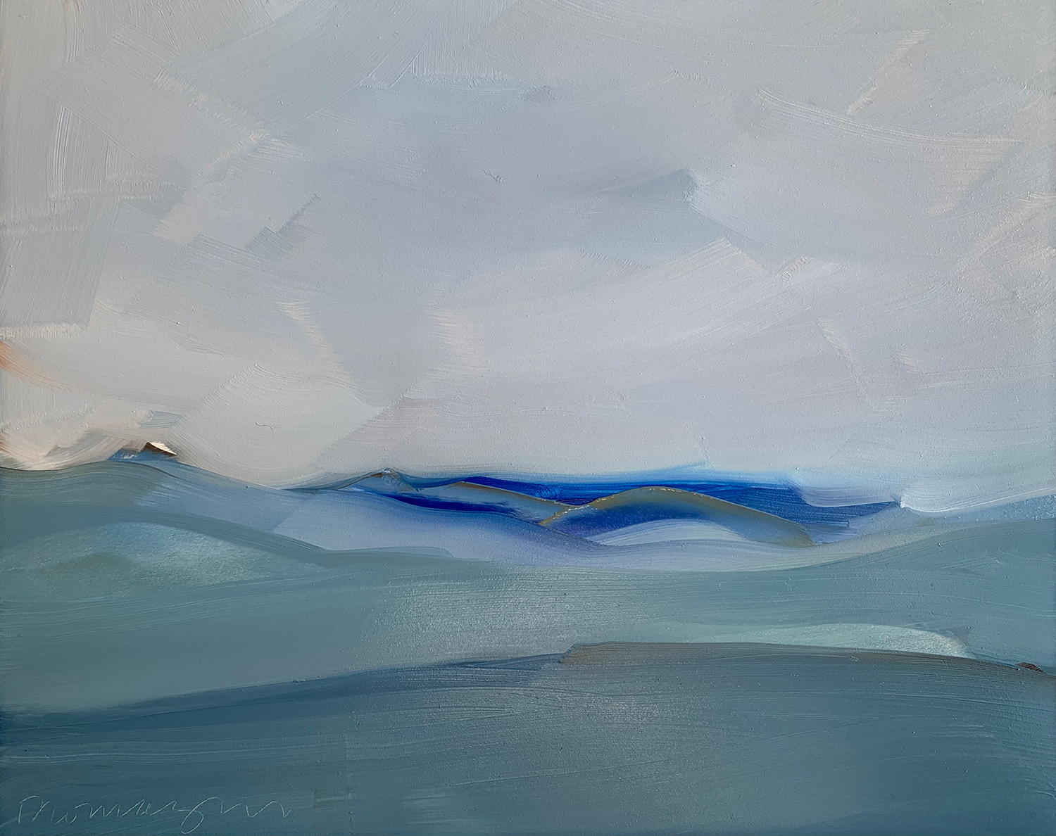 8x10 #39 Blue Wave oil