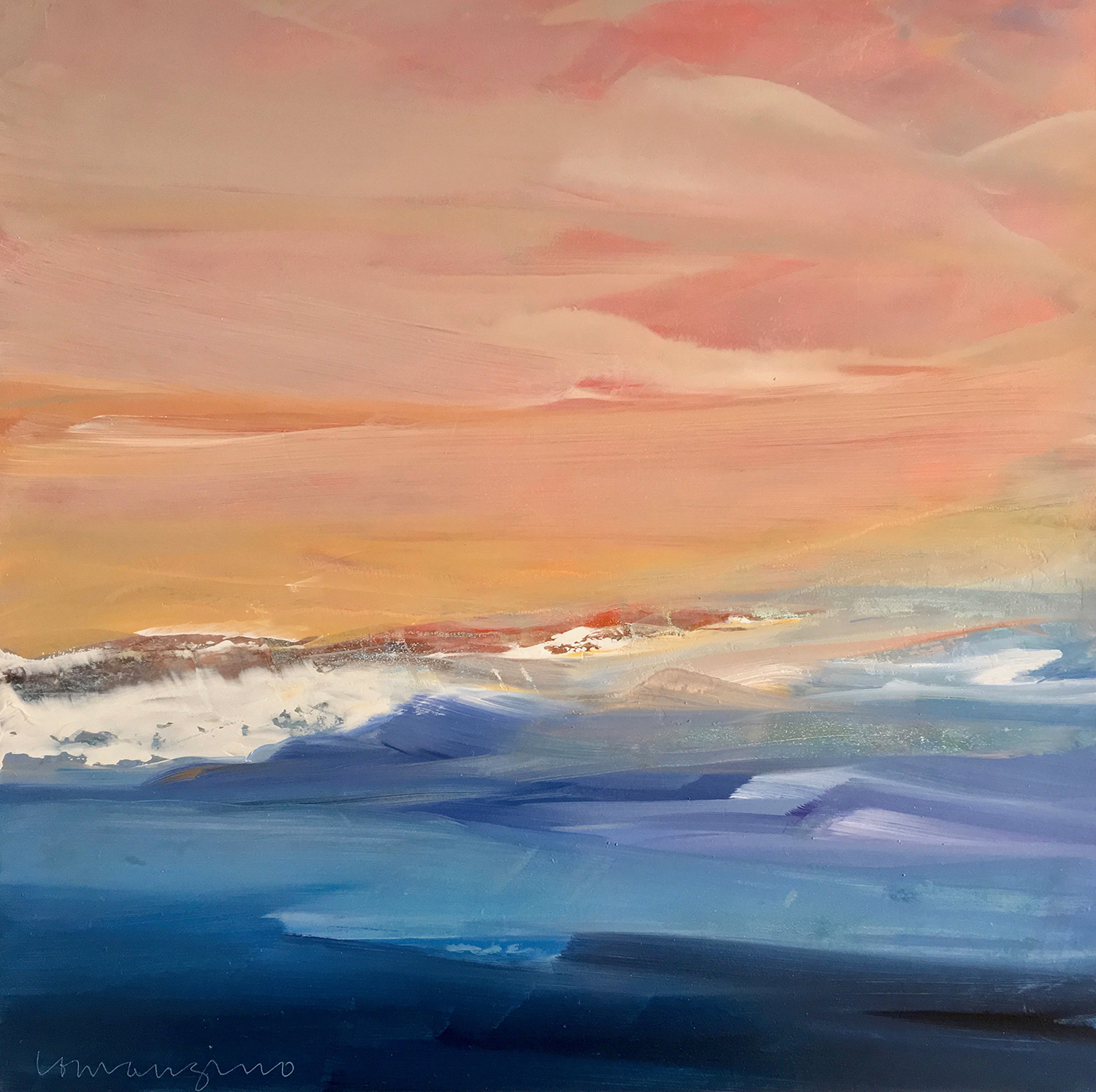 12x12 #128 oil & cold wax