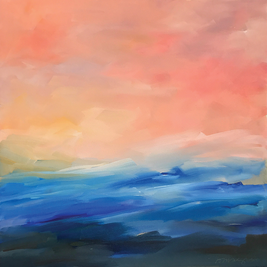 Red Sky #8 30x30 oil