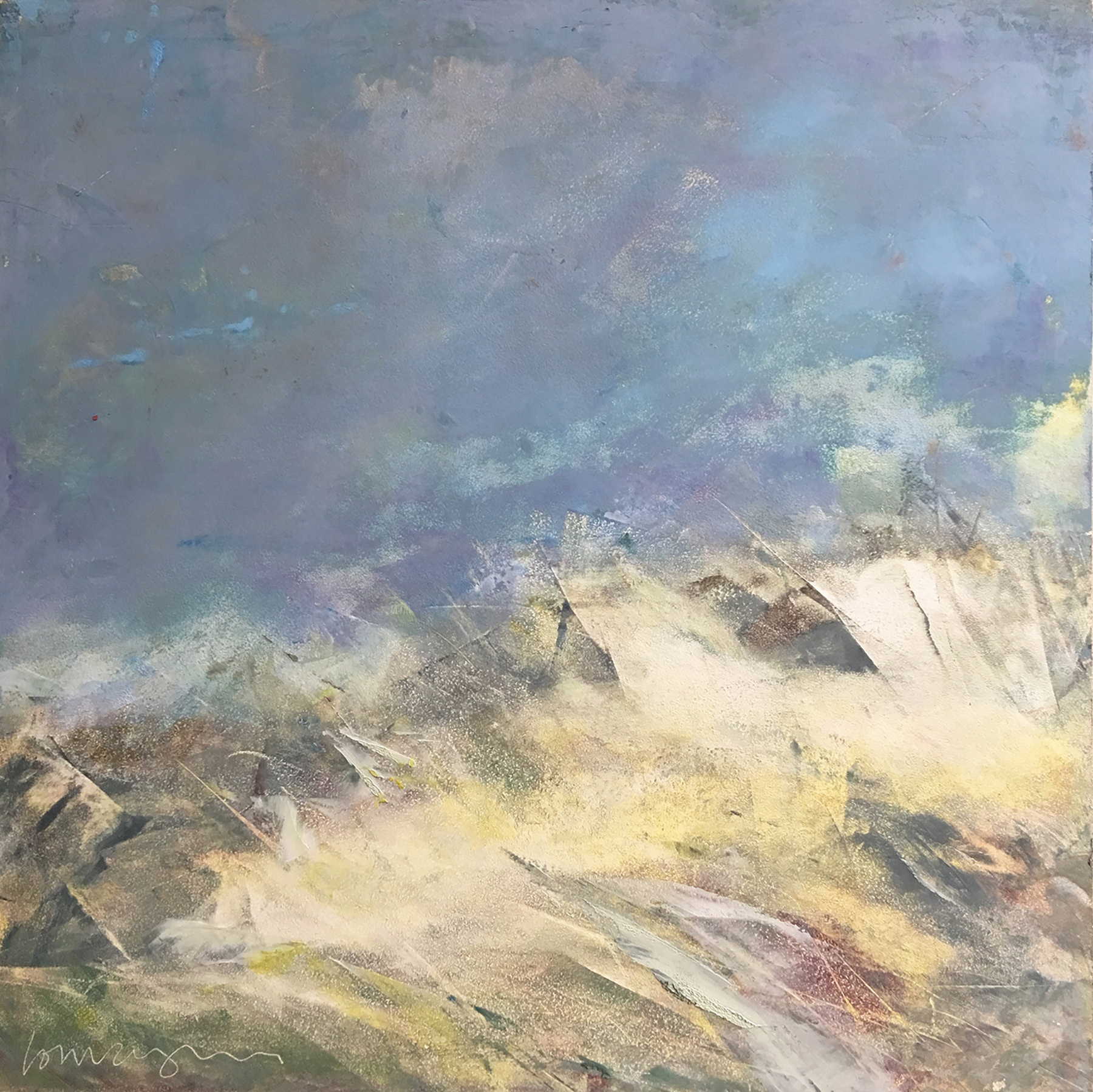 Undercurrent 12x12 oil & cold wax