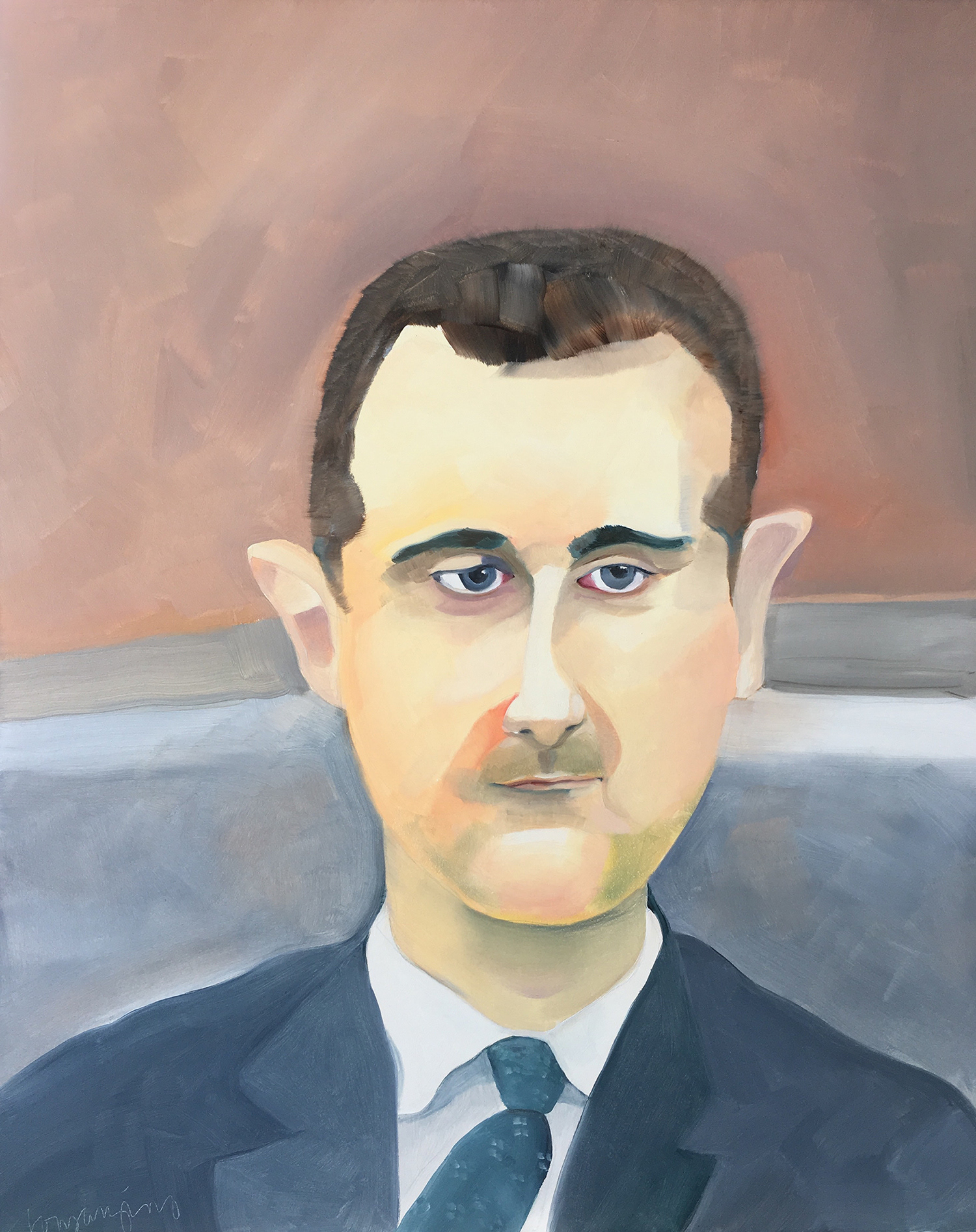 Small-Mouthed People #2/ Bashar Al-Asad / 20x16