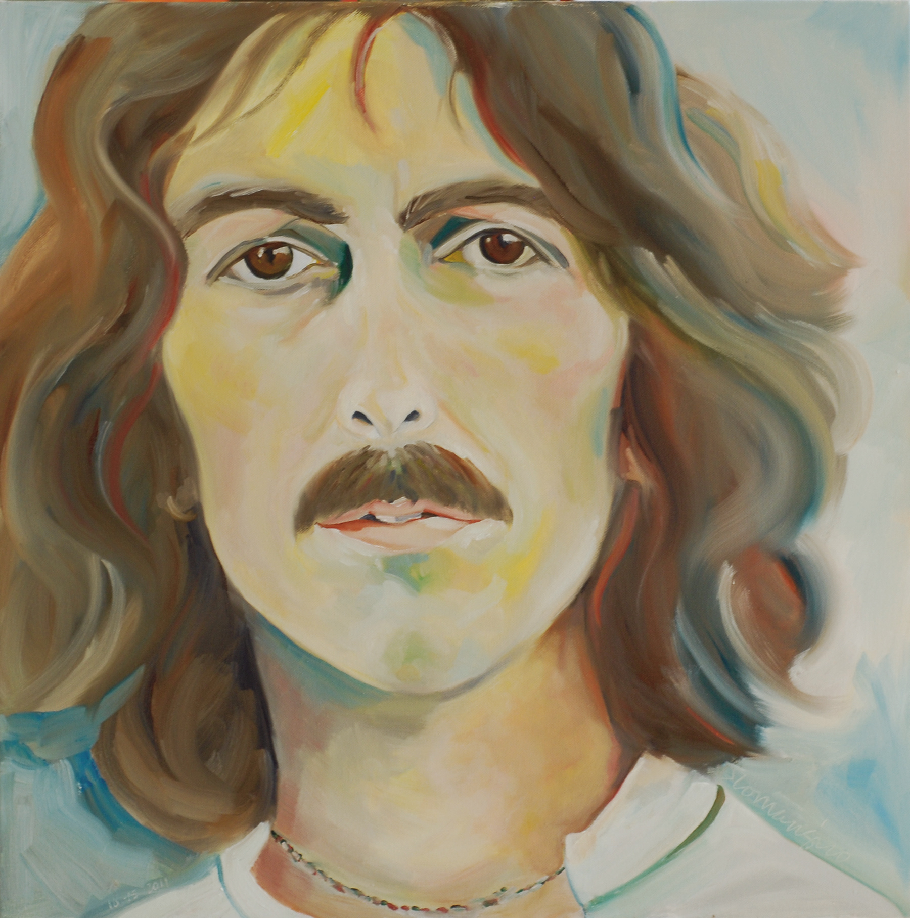 George Harrison 24x24 oil