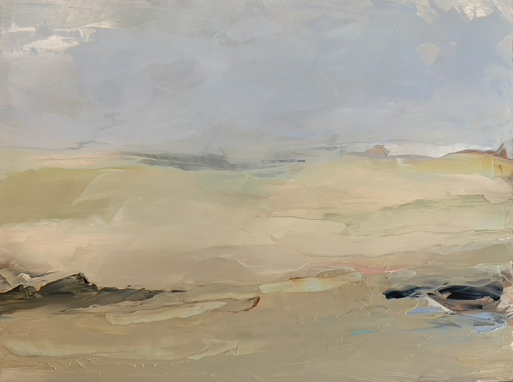 Dune #6 / 12x16  oil on aluminum