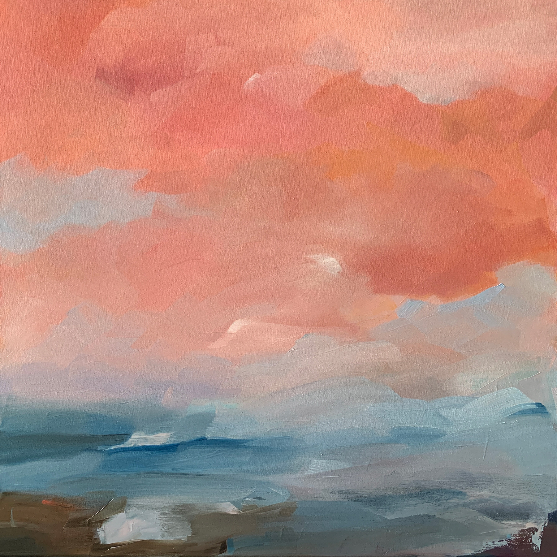 Red Sky #11  30x30