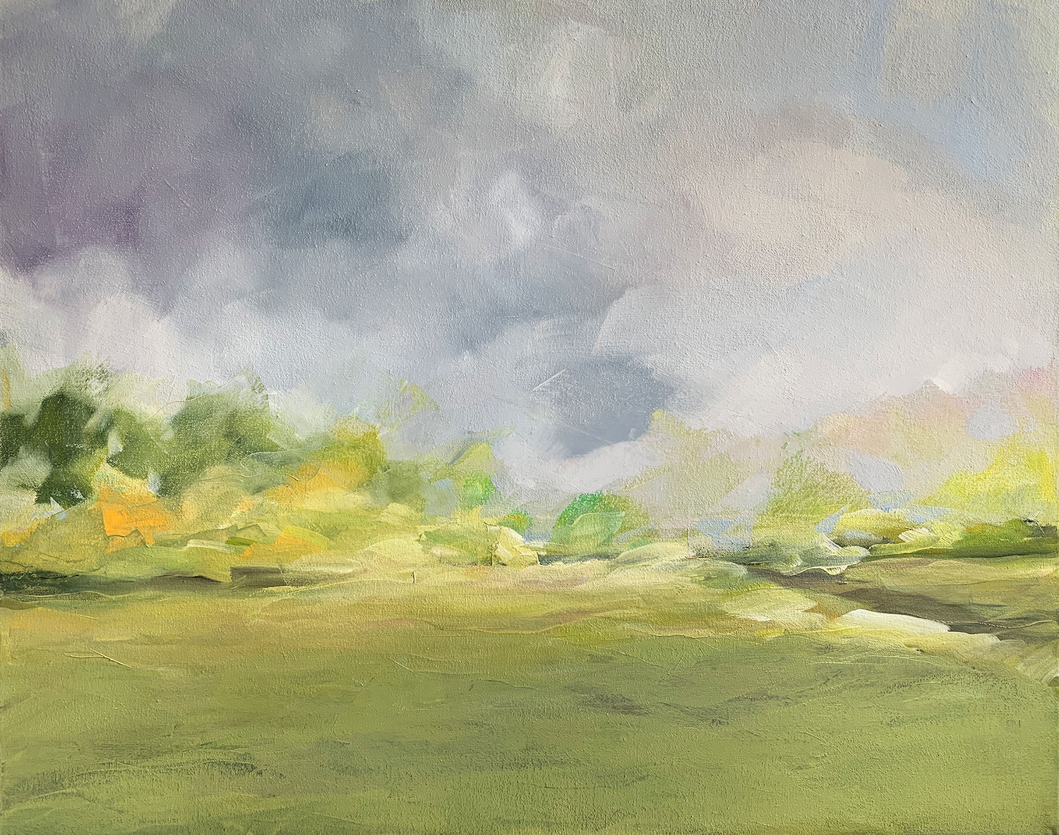 A Walk in the Park 24x30 oil
