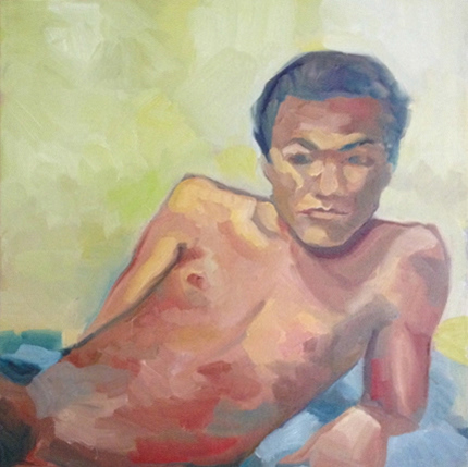 The Male Model 24x24 oil