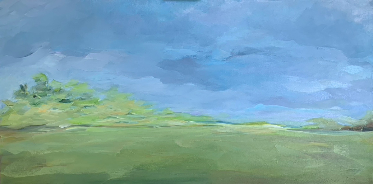 The Shifting Sky 24x48 oil