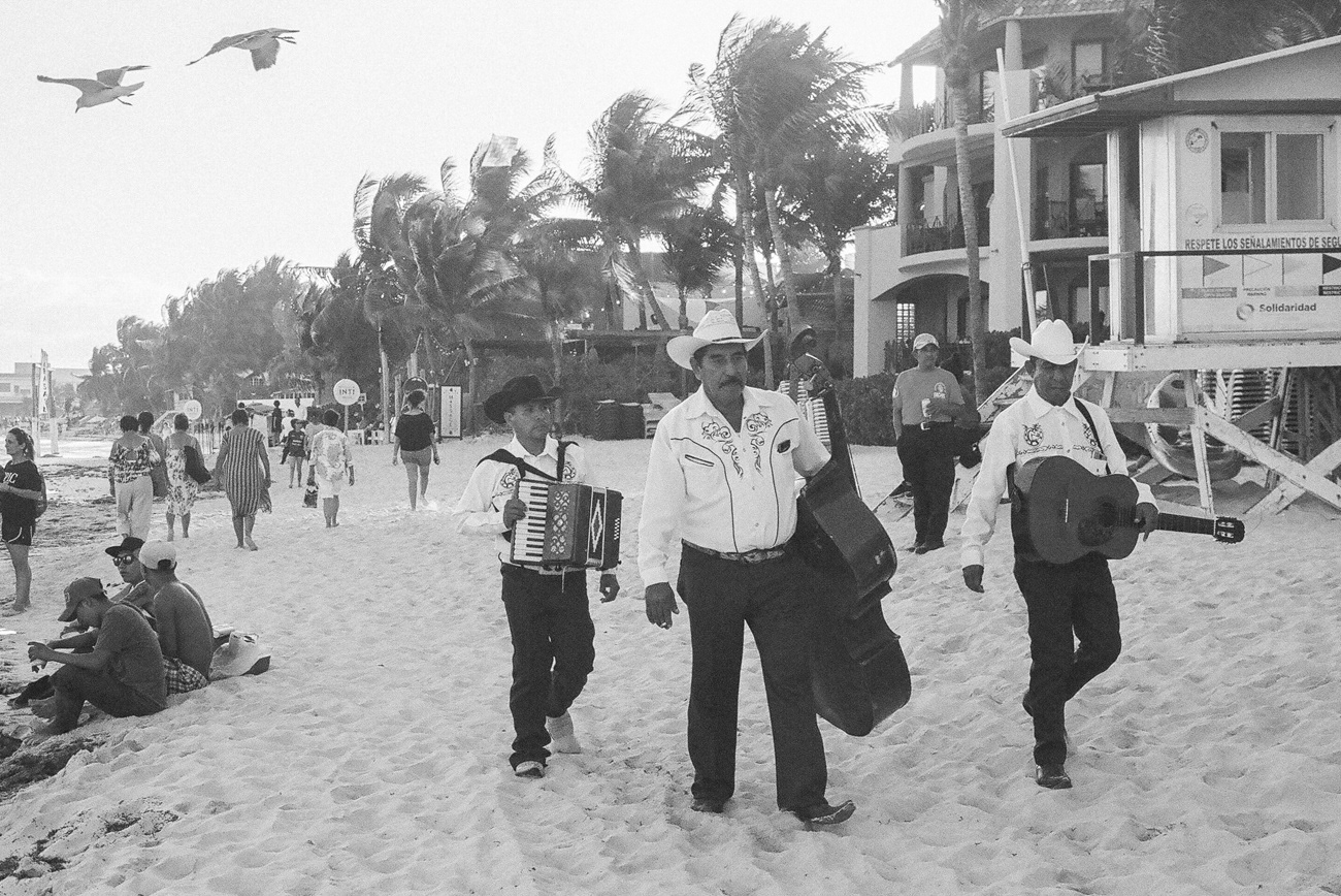 Beach Trio, Playa del Carmen, 2018