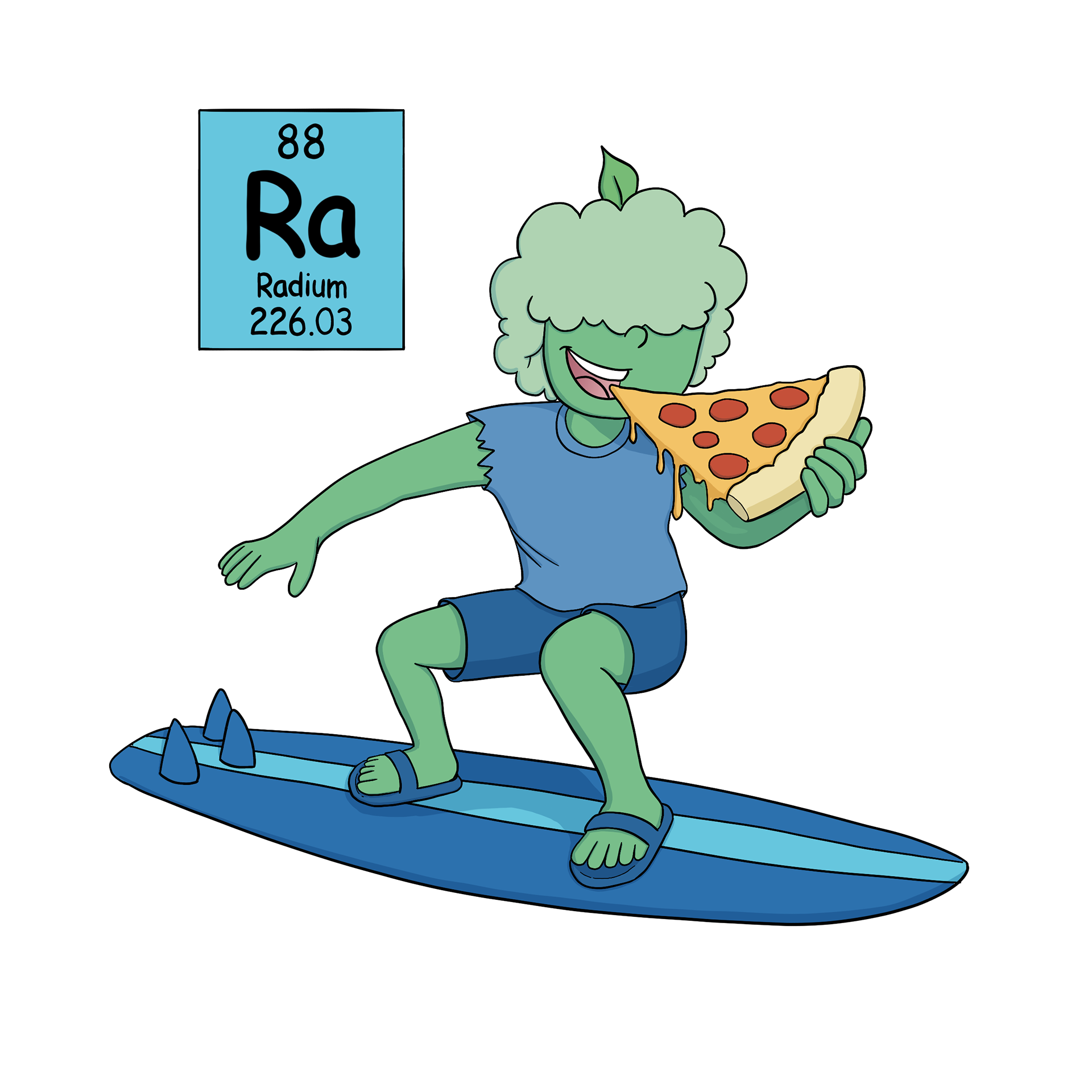 Ray surfing while eating