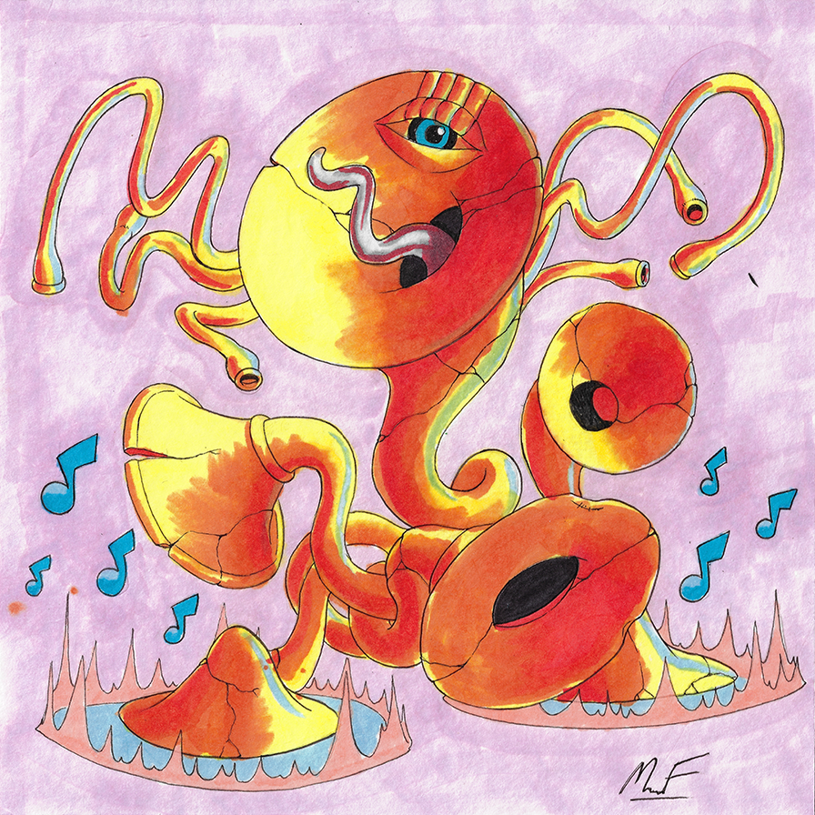 Metal Amalgamation Of Broken Sousaphone Bells