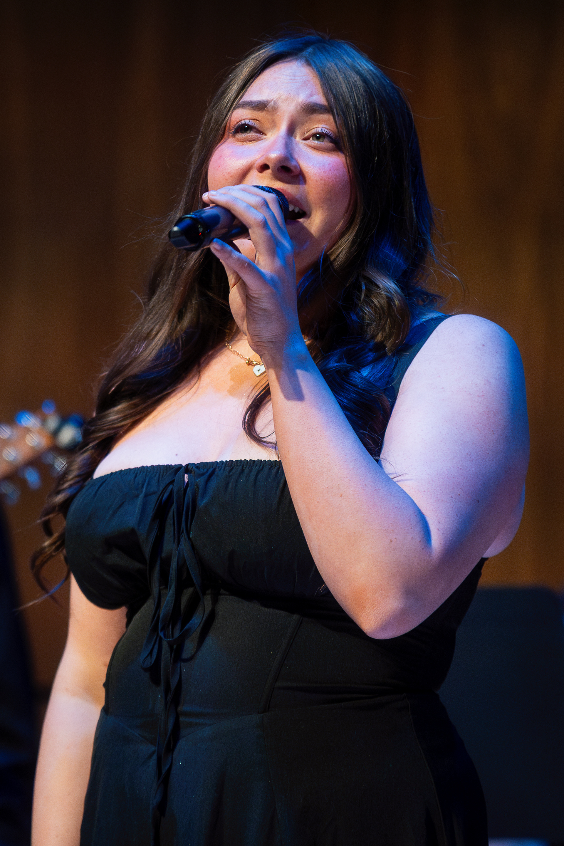 Senior Tristen Bara sings a solo during The High Altitude Vocal Jazz Ensemble's set of The Fall Contemporary Voices Concert in Kitt Recital Hall, Nov, 1. 