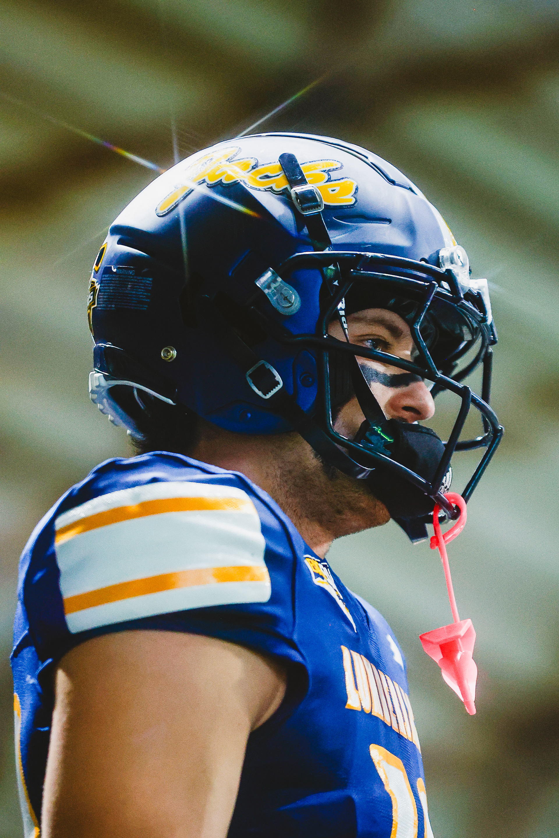 Redshirt senior wide receiver Ethan Cuff (10) warms up before the Big Sky Conference football game against The University of Idaho on Findlay Toyota Field inside of The J. Lawrence Walkup Skydome, Oct. 31. 