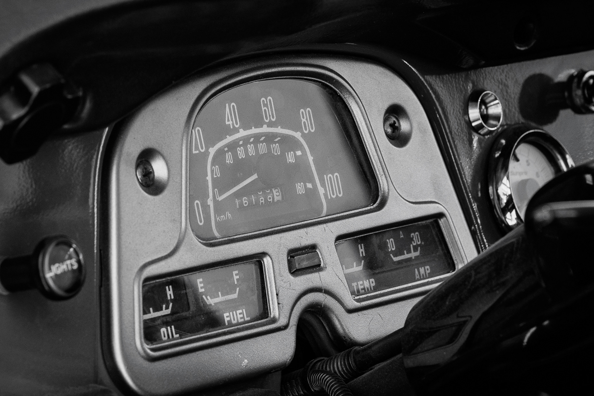 A dashboard sits in the sun outside of The Flagstaff Train Station. I am always a sucker and someone that loves photos that look super vintage and timely like this. I shot this photo through a window and really was surprised with how sharp that the photo came out. One of my friends said that this photo looked like it was shot on film. Which was honestly one of the bigger compliments that I got on one of my photos this semester.  Shot on the Canon EF 85mm f/1.2. March 8, 2026. 