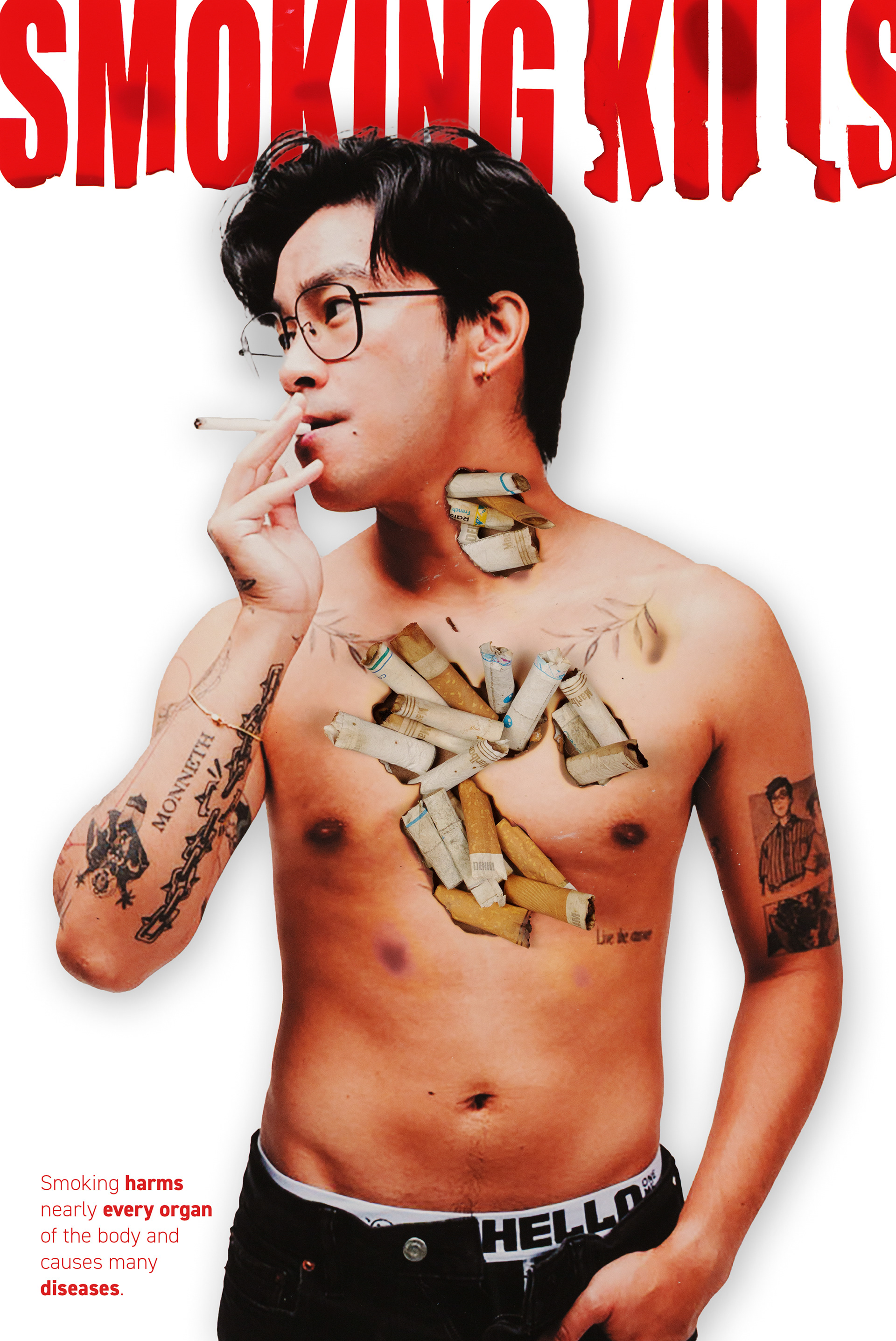 Smoking Kills Propaganda Poster Series