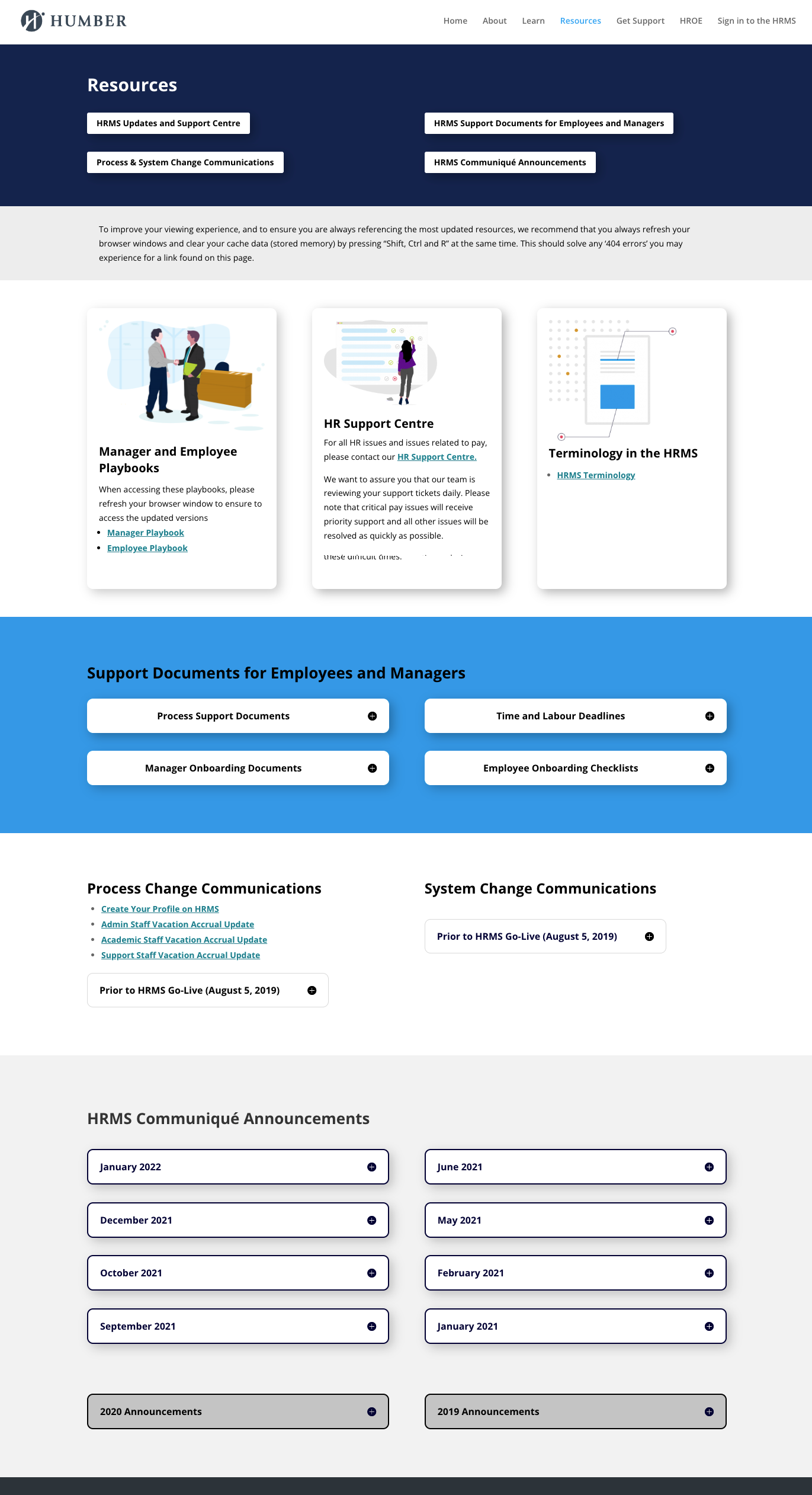 HRMS KB Resources Page