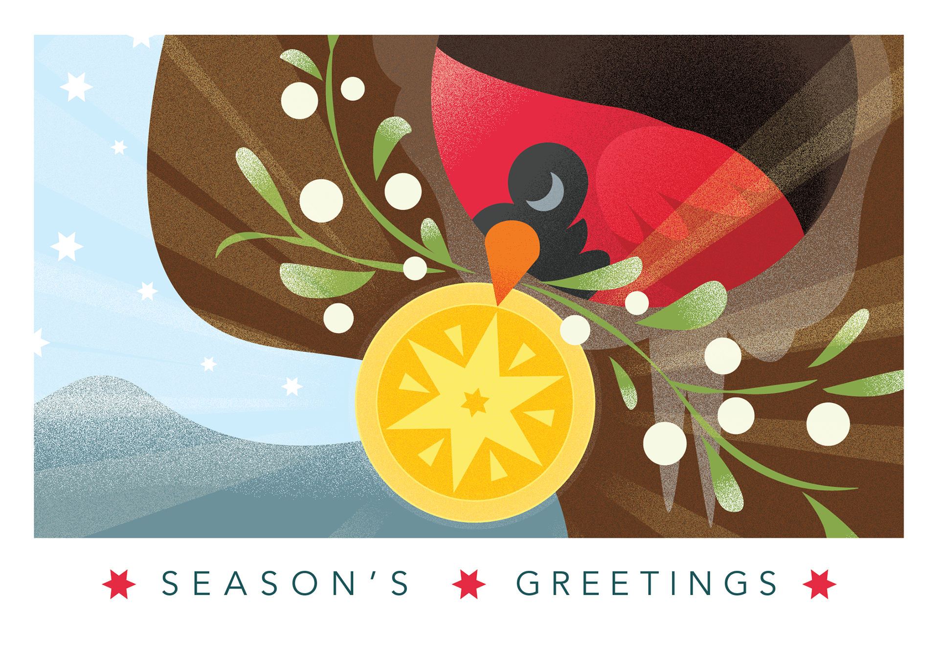 Christmas card illustration. 2025