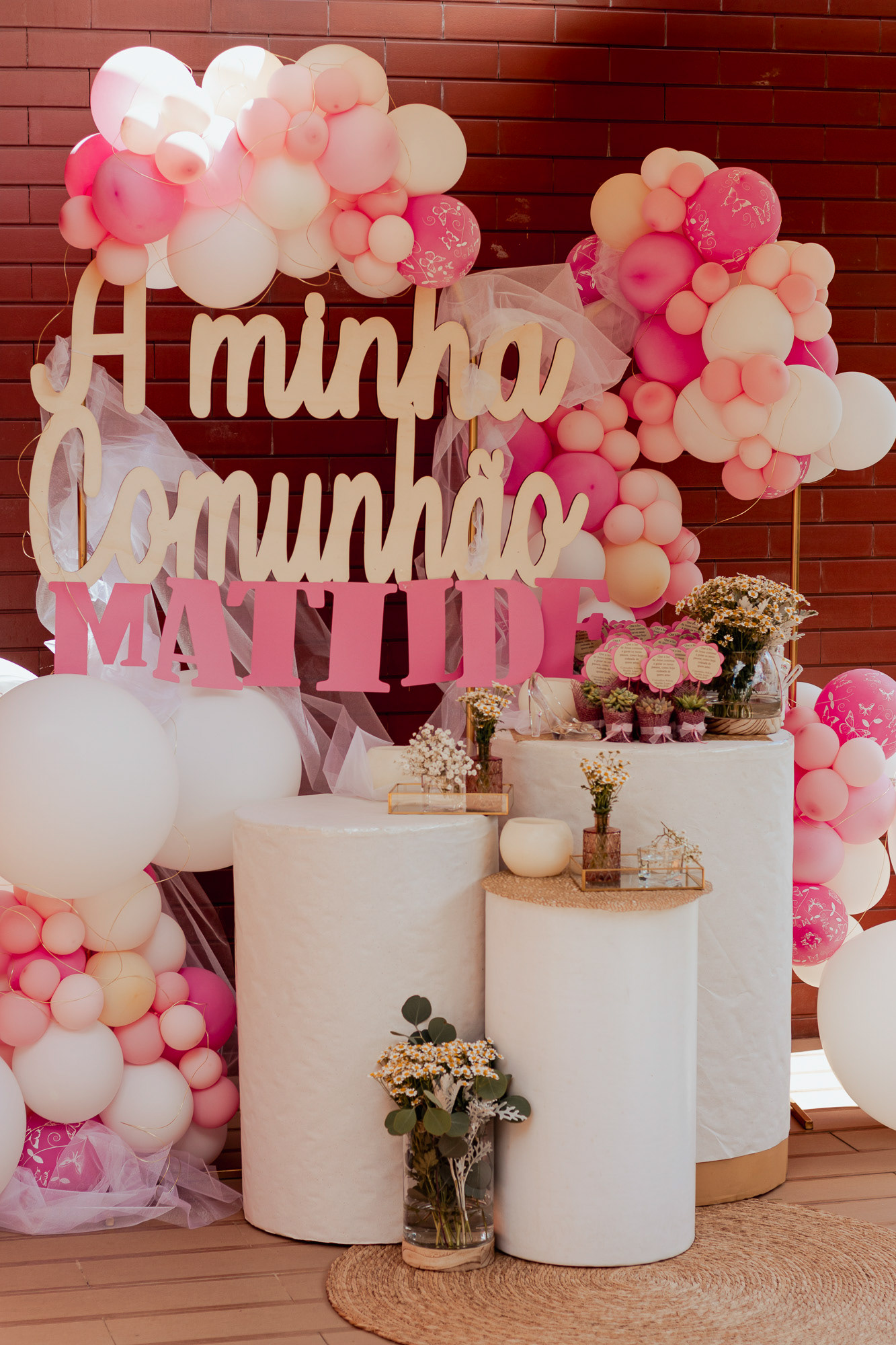 Lembranças e decoração da festa de Primeira Comunhão no Porto, fotografia por Lara Peixoto.