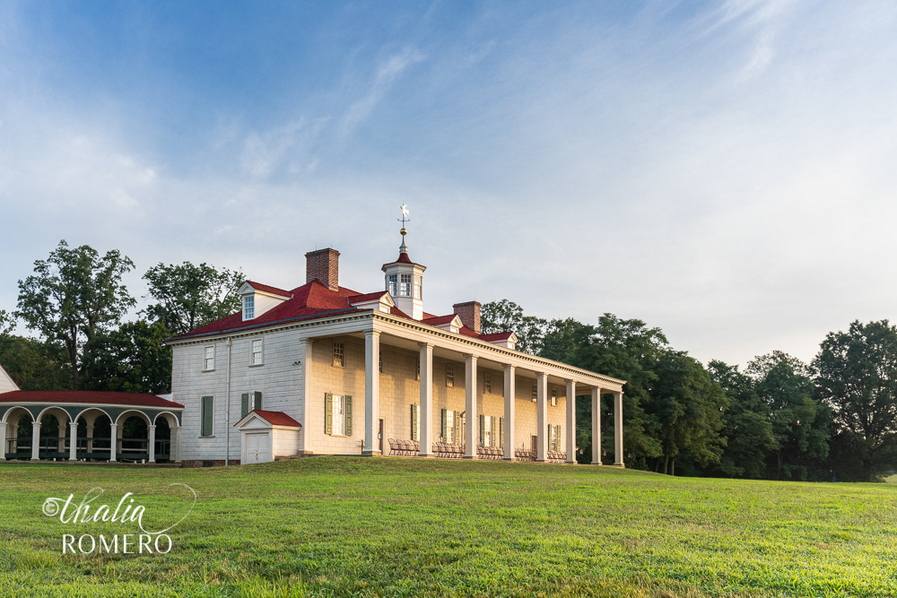 Mansion at George Washington's Mount Vernon. Mt. Vernon, VA