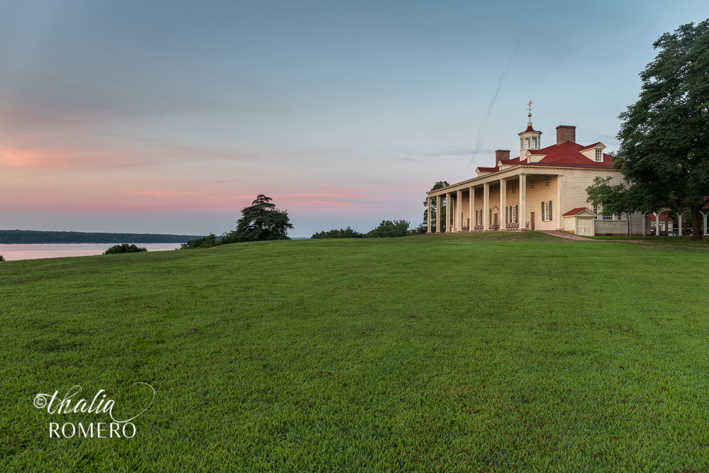 Mansion at George Washington's Mount Vernon. Mt. Vernon, VA