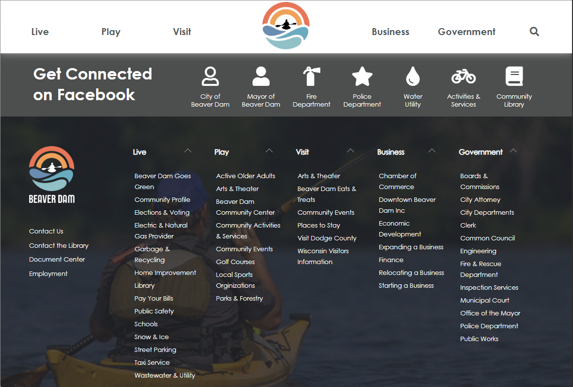 New Footer Navigation