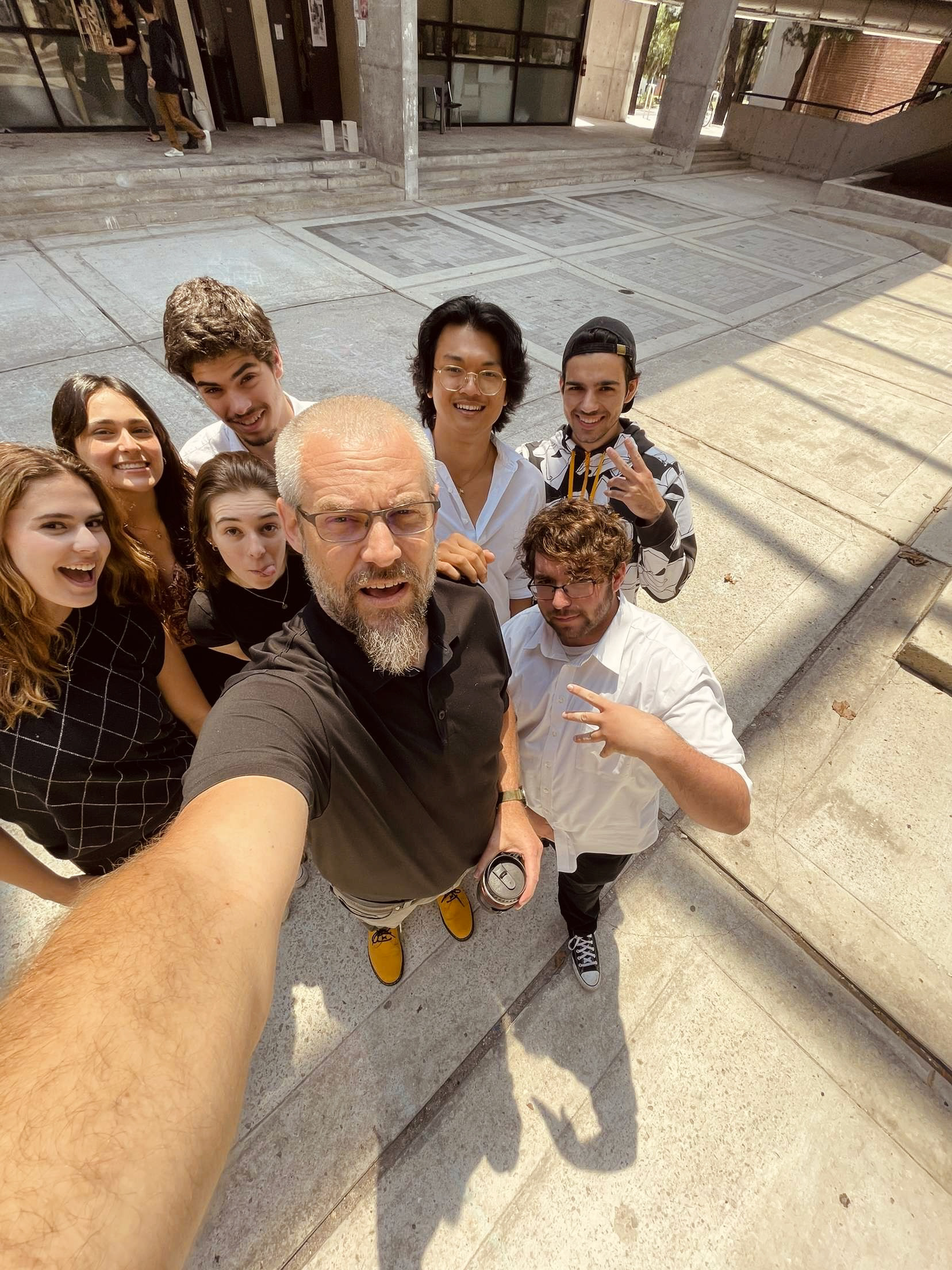 Me (Top Right) End of Final Review Selfie with our D4 Professor Mark McGlothlin