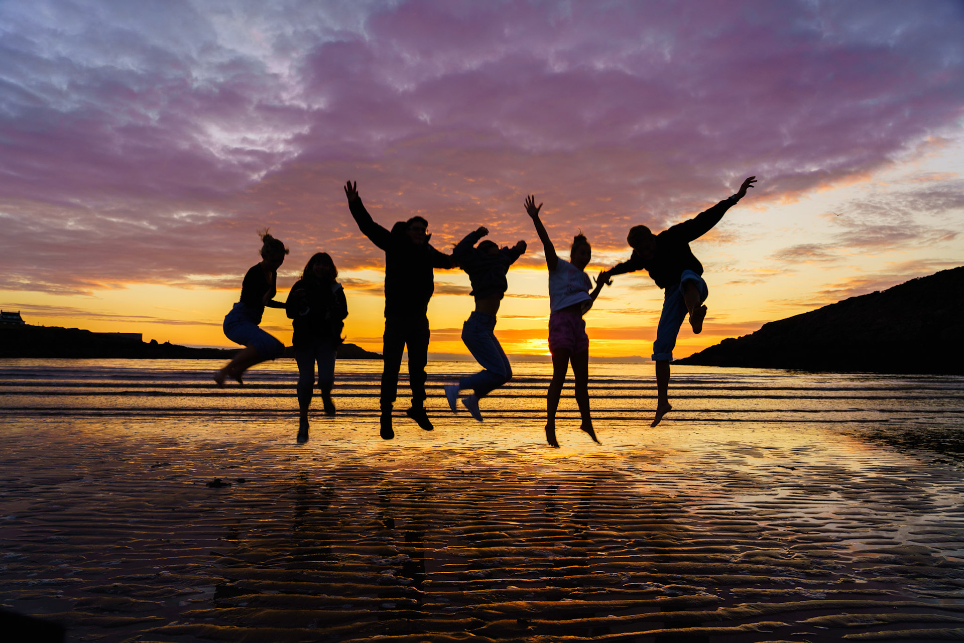 sunset at Cemaes Bay Ilse of Anglesey