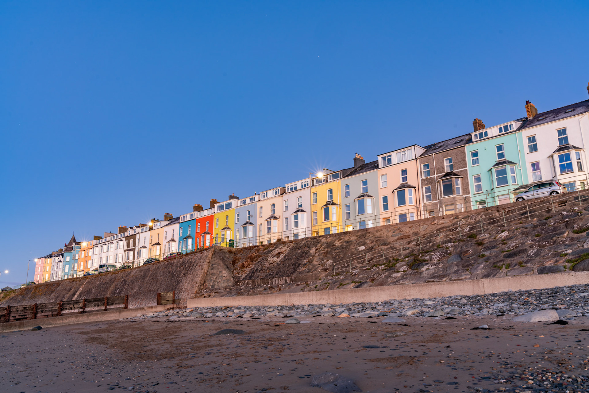 Criccieth castle at sunrise North wales