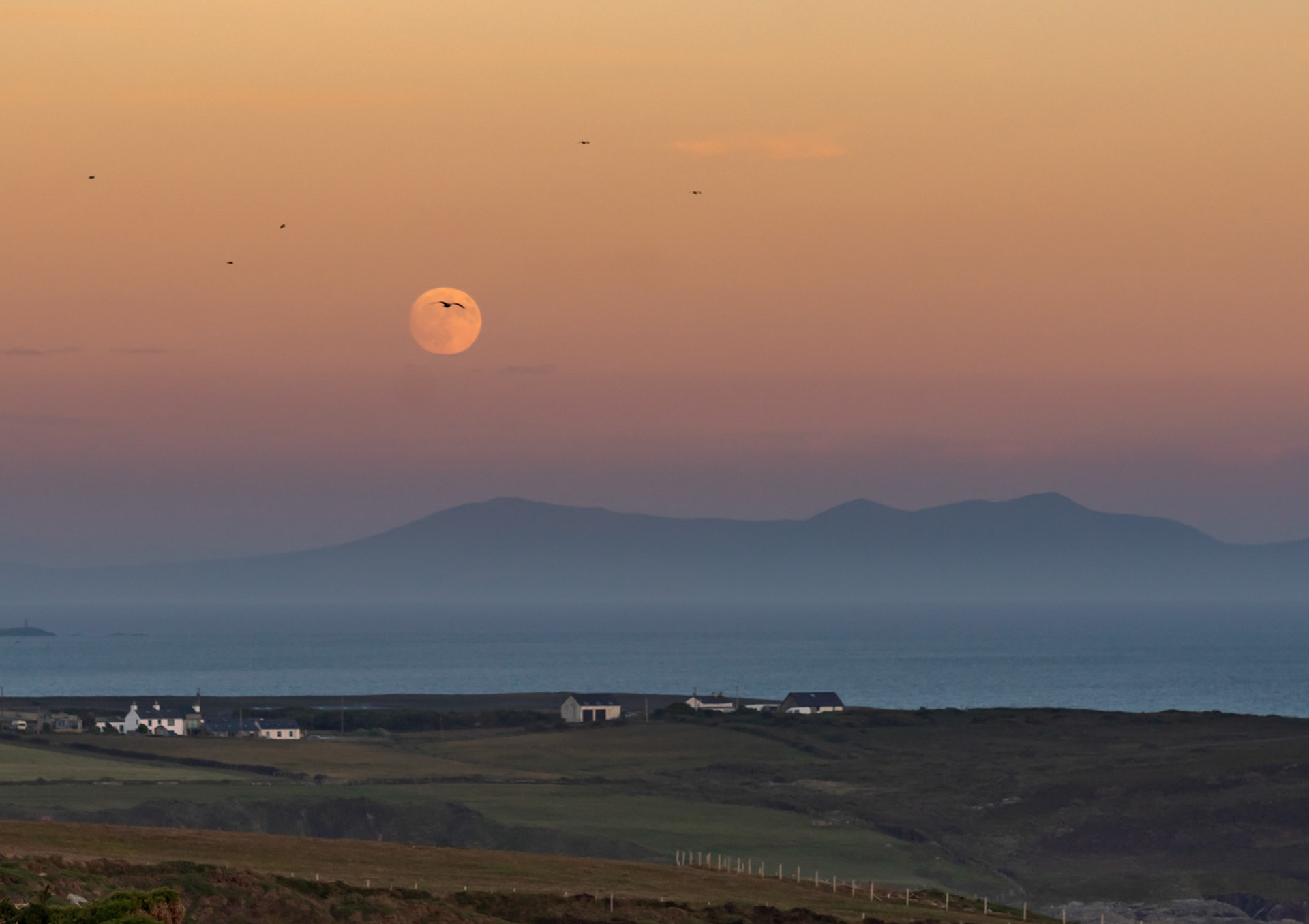 Summer Solstice sunset at South Stack