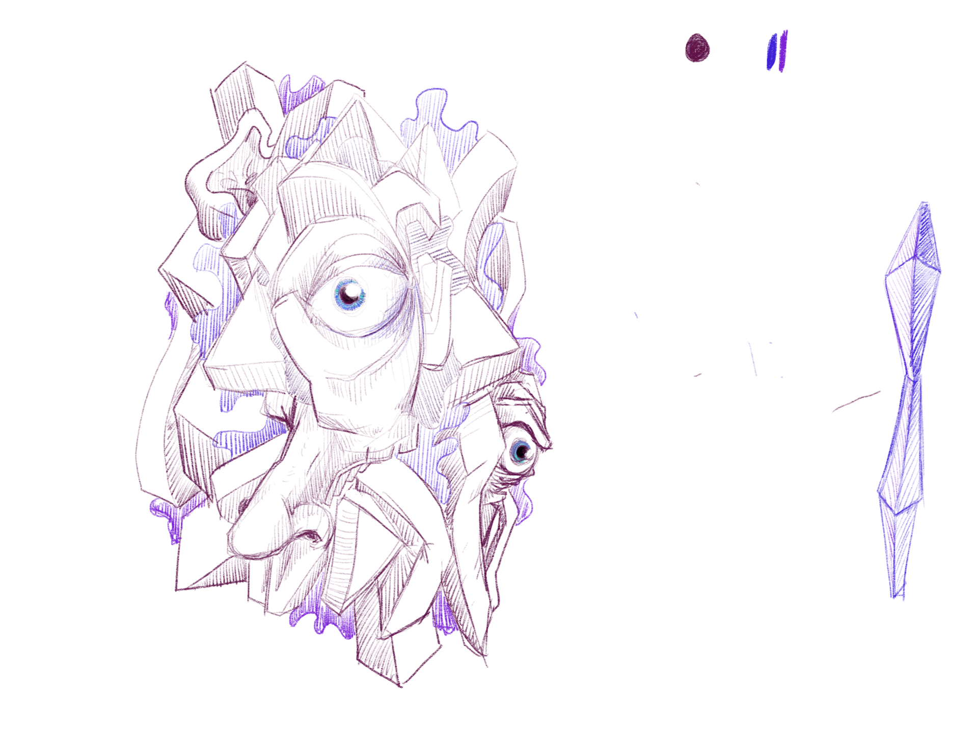 Face Pile Sketch