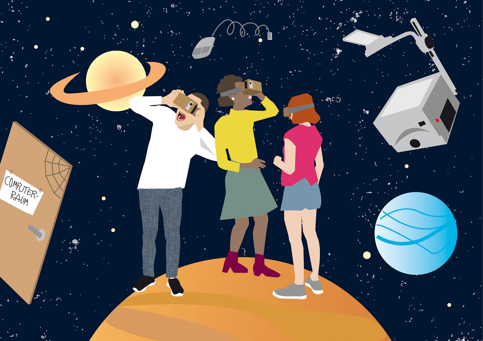 Smartphone in der Schule »Mit der Klasse ins All«