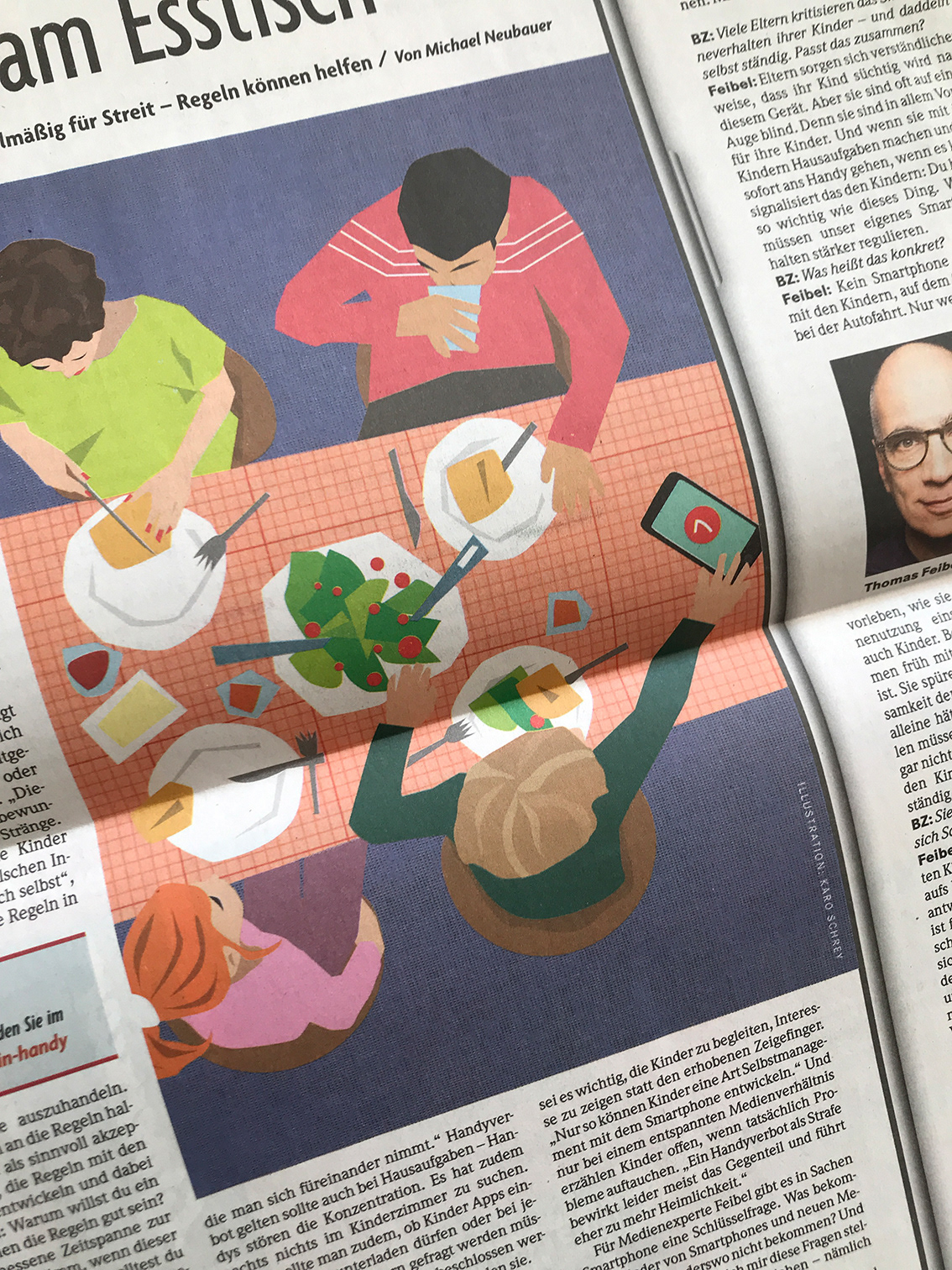 »Handykrach am Esstisch«