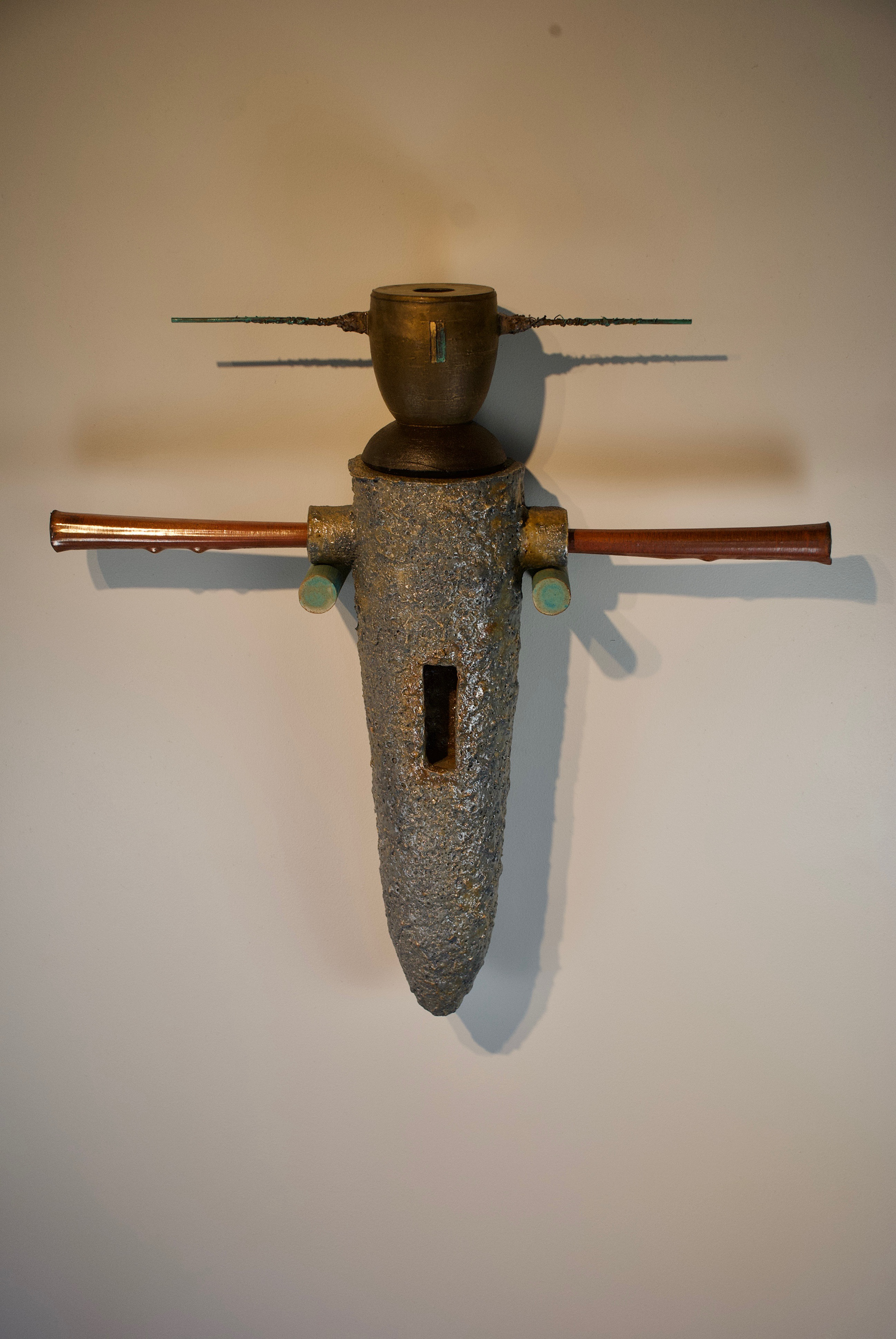 "Crucible Wall Assembly #2", 2020, Stoneware