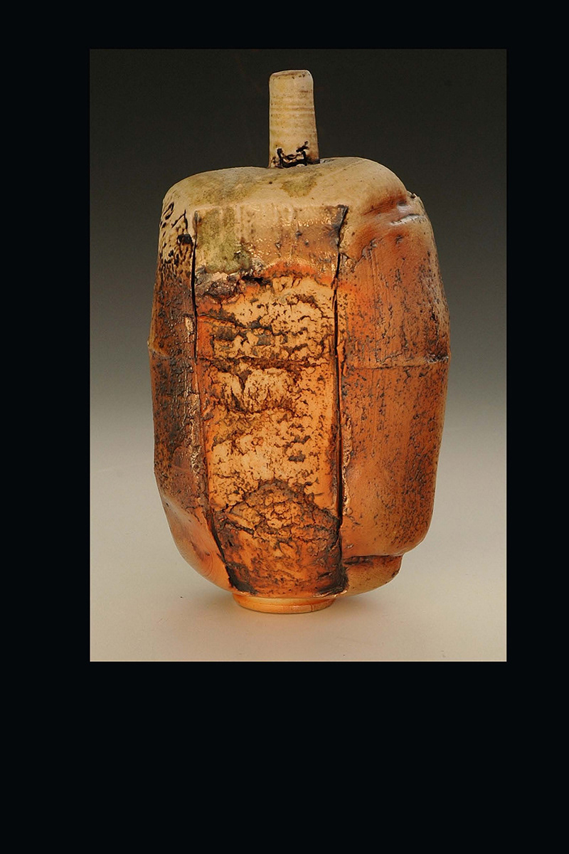 Bottle Abstraction, Anagama Fired