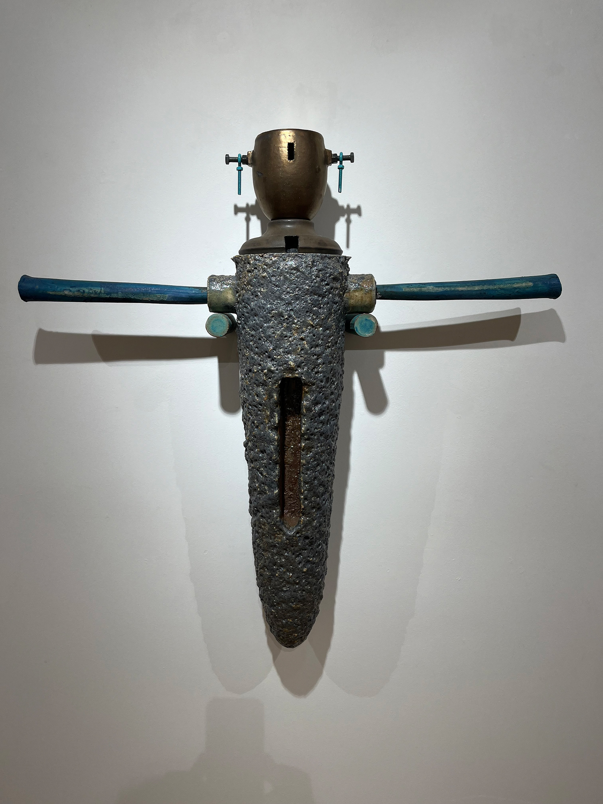 "Crucible Wall Assembly #1", 2020, Stoneware