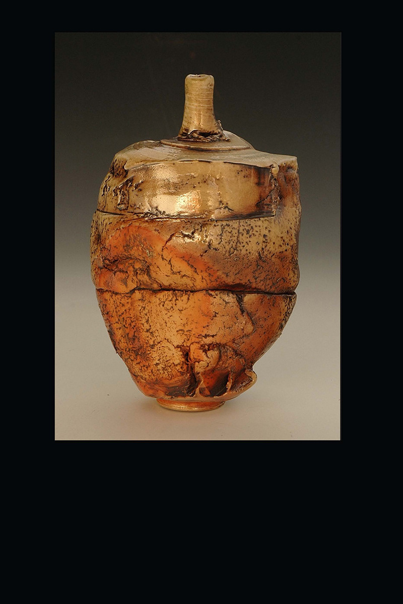 Bottle Abstraction, Anagama Fired