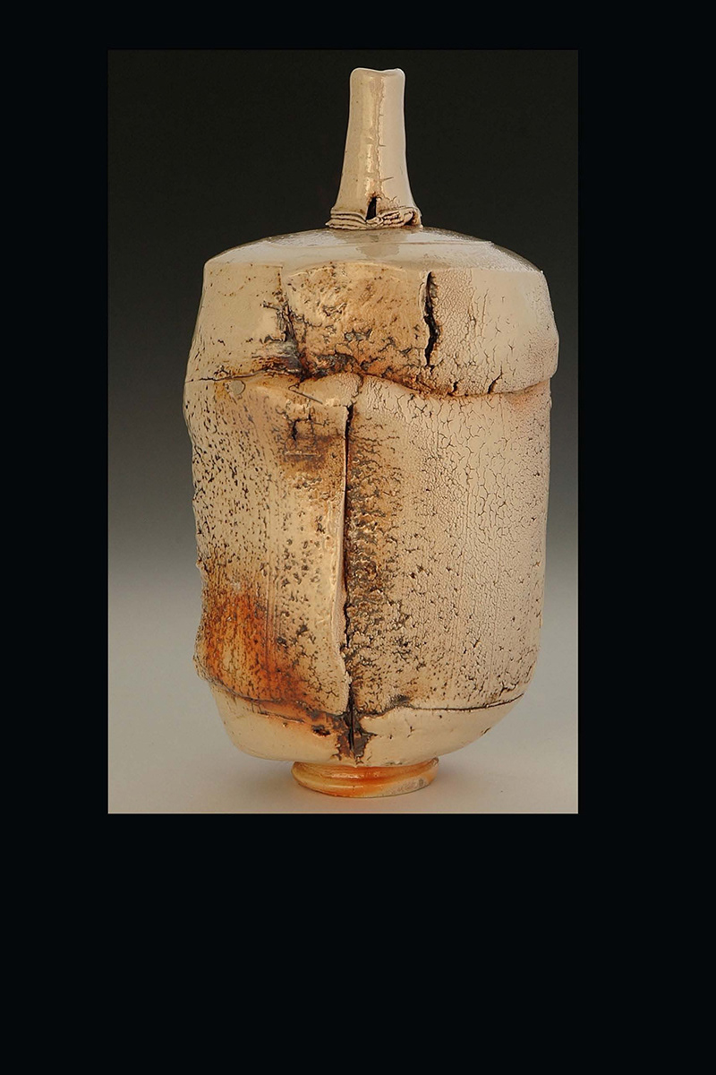 Bottle Abstraction, Anagama Fired